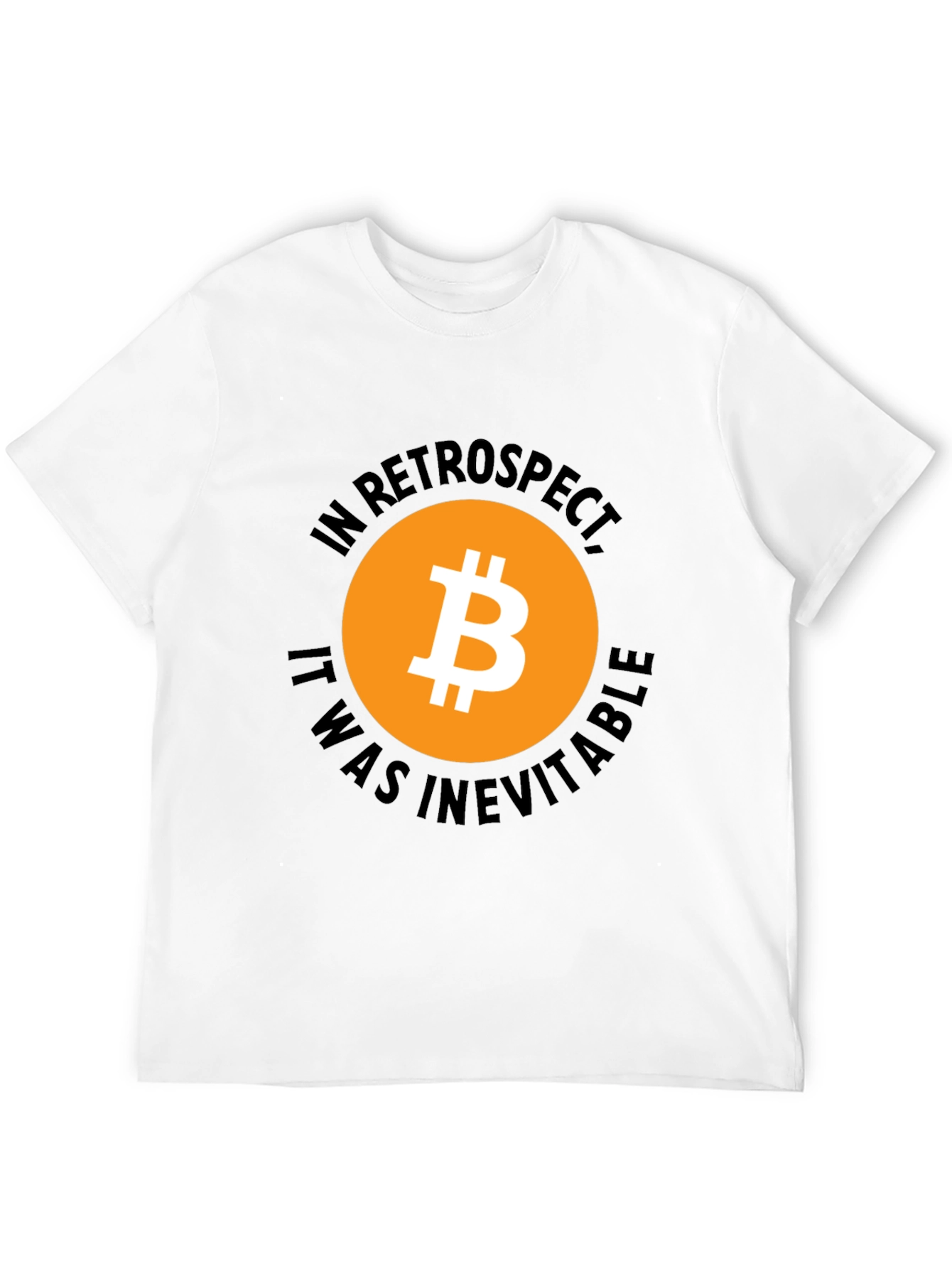Bitcoin In Retrospect Black Graphic T-Shirt