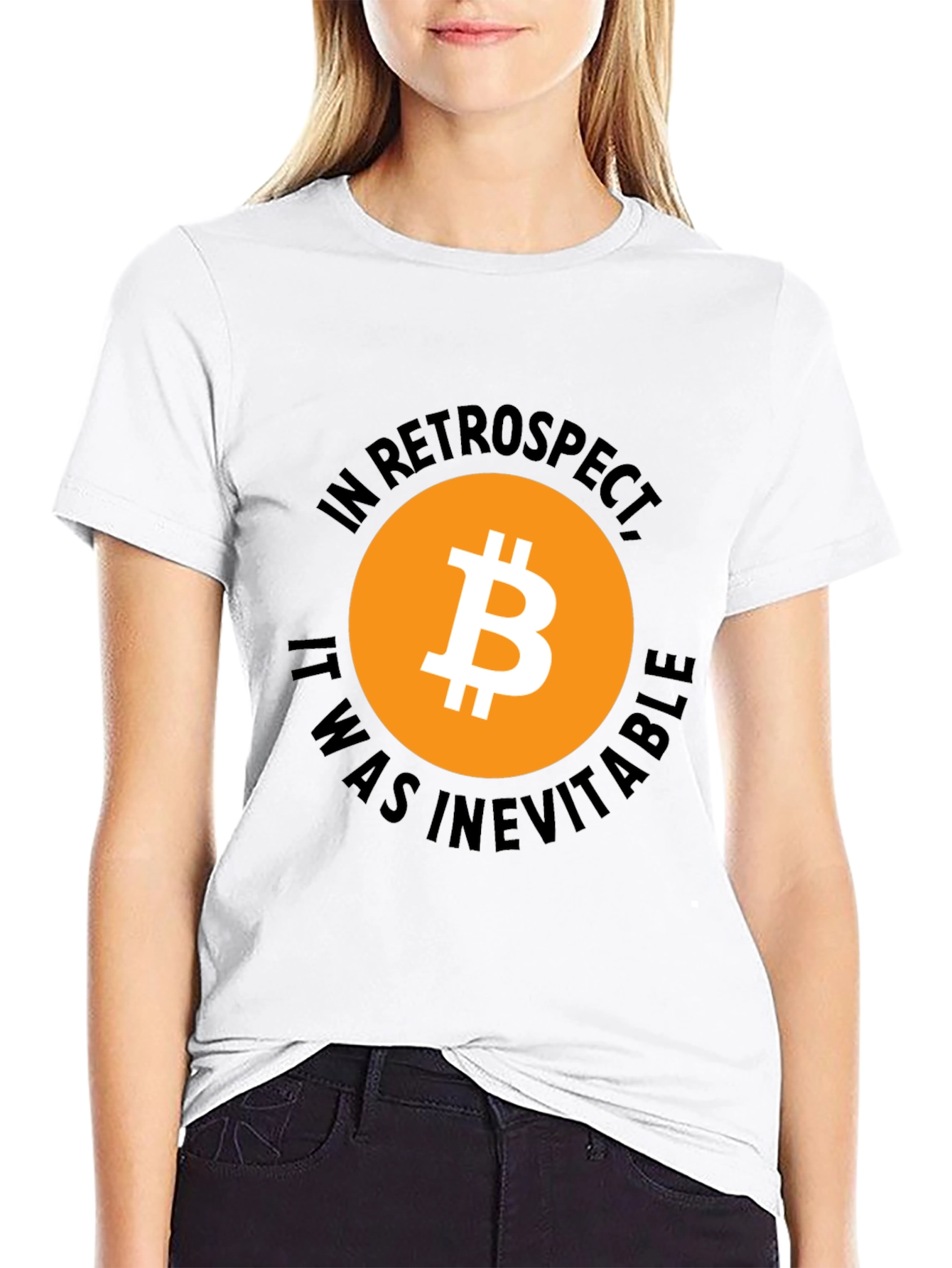 Bitcoin In Retrospect Black Graphic T-Shirt