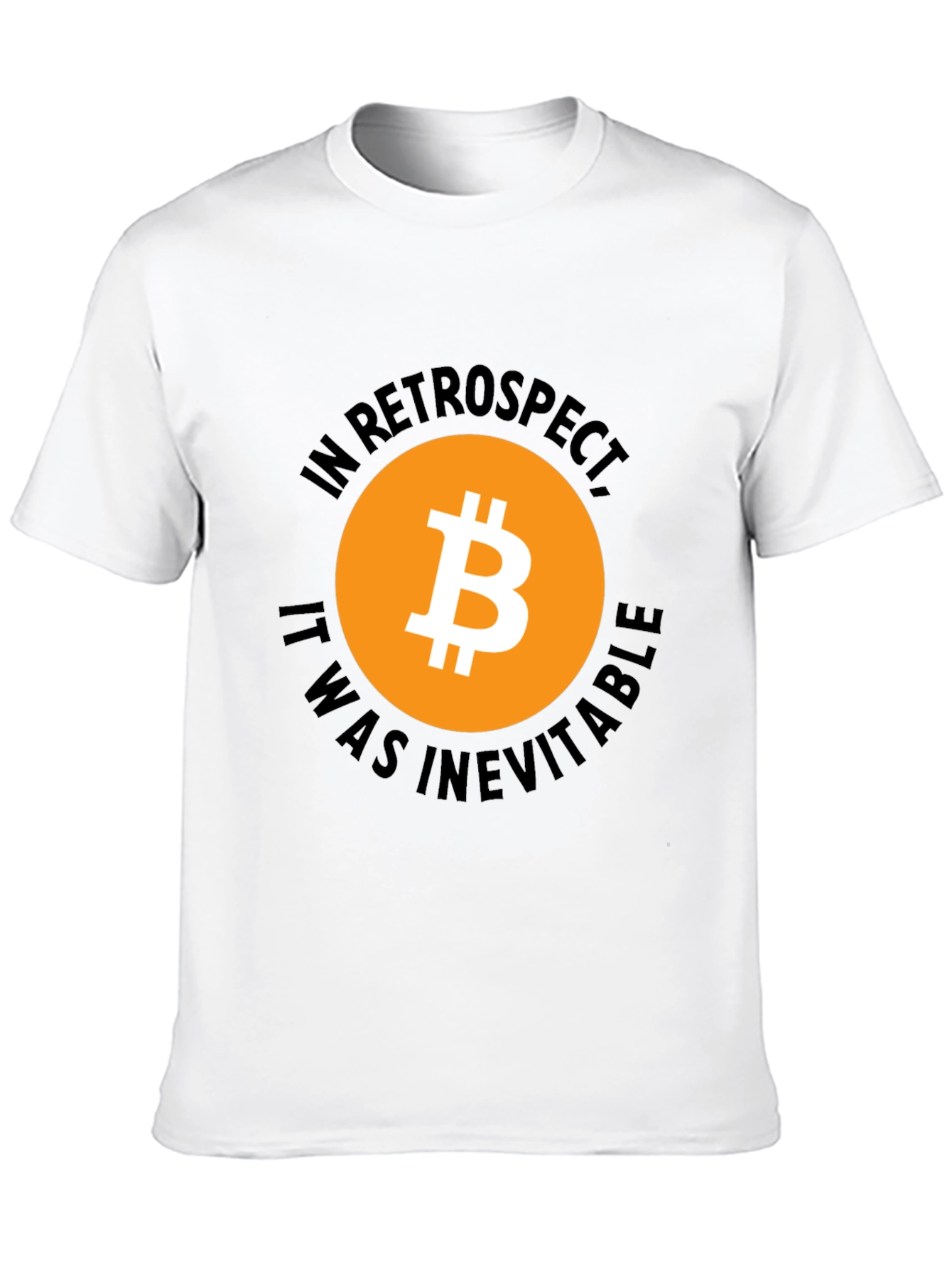 Bitcoin In Retrospect Black Graphic T-Shirt