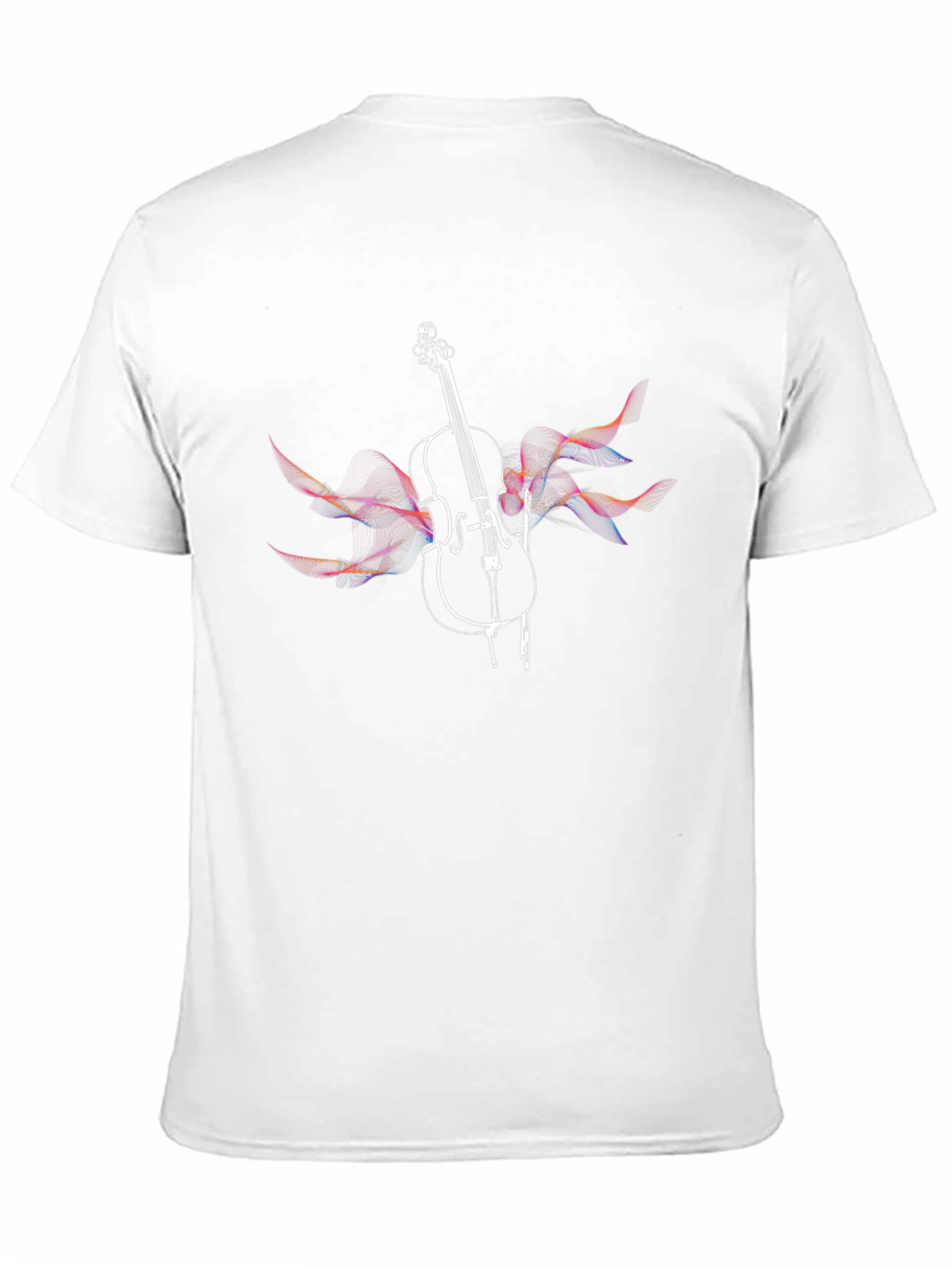 Musical Cello Graphic Tee - Black Cotton Comfort