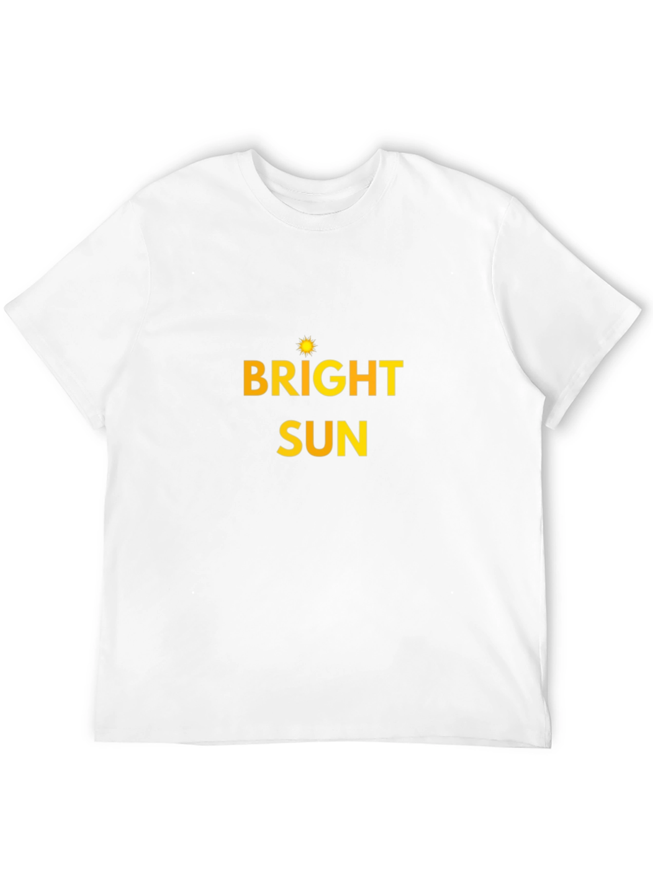 Bright Sun Graphic Tee - Black Cotton T-Shirt
