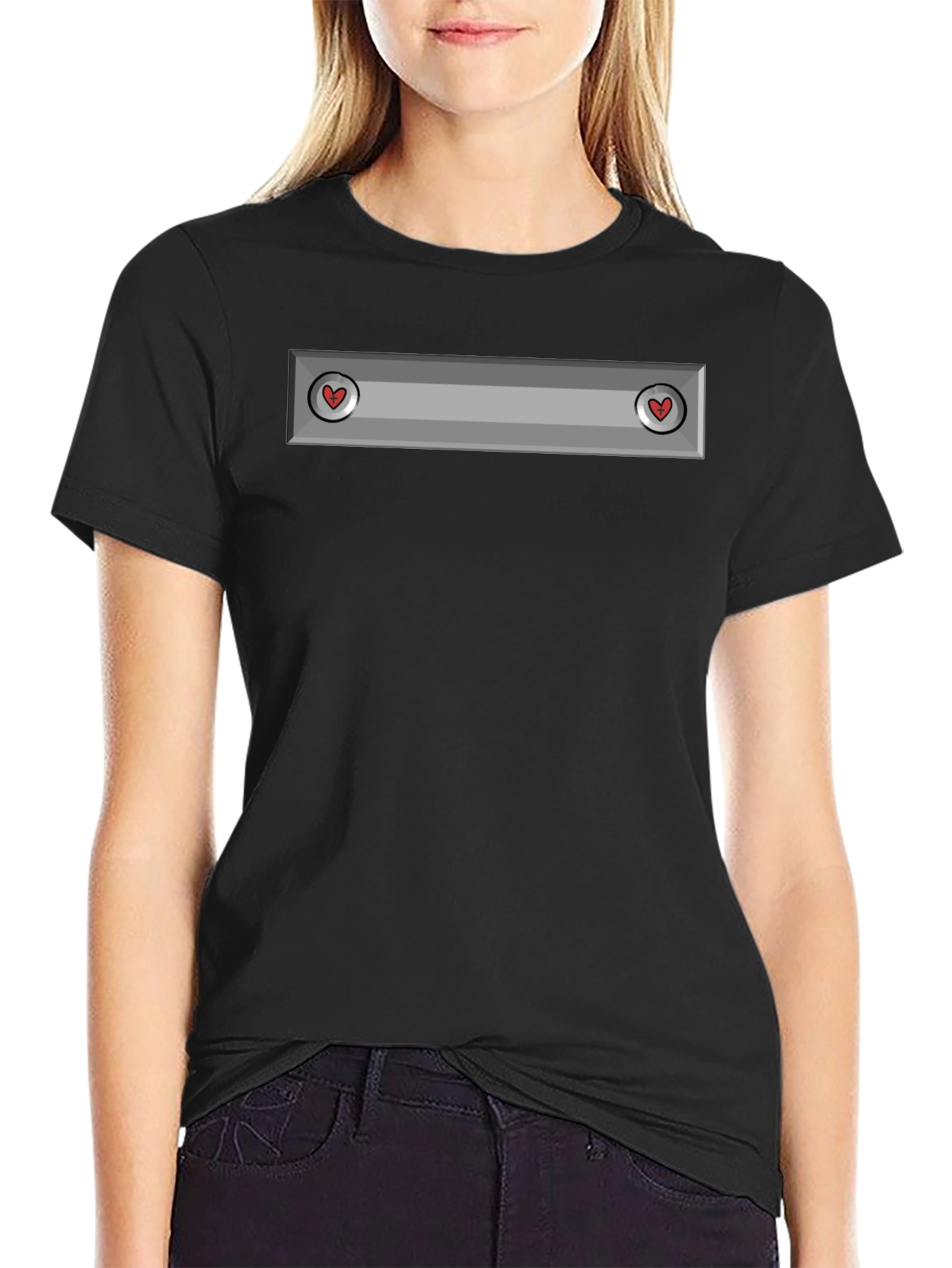 Novelty Pixel Heart Game Over Shirt