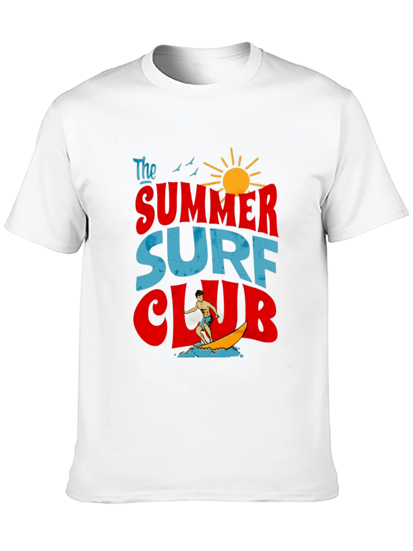 Summer Surf Club Graphic T-Shirt - Retro Beach Vibes