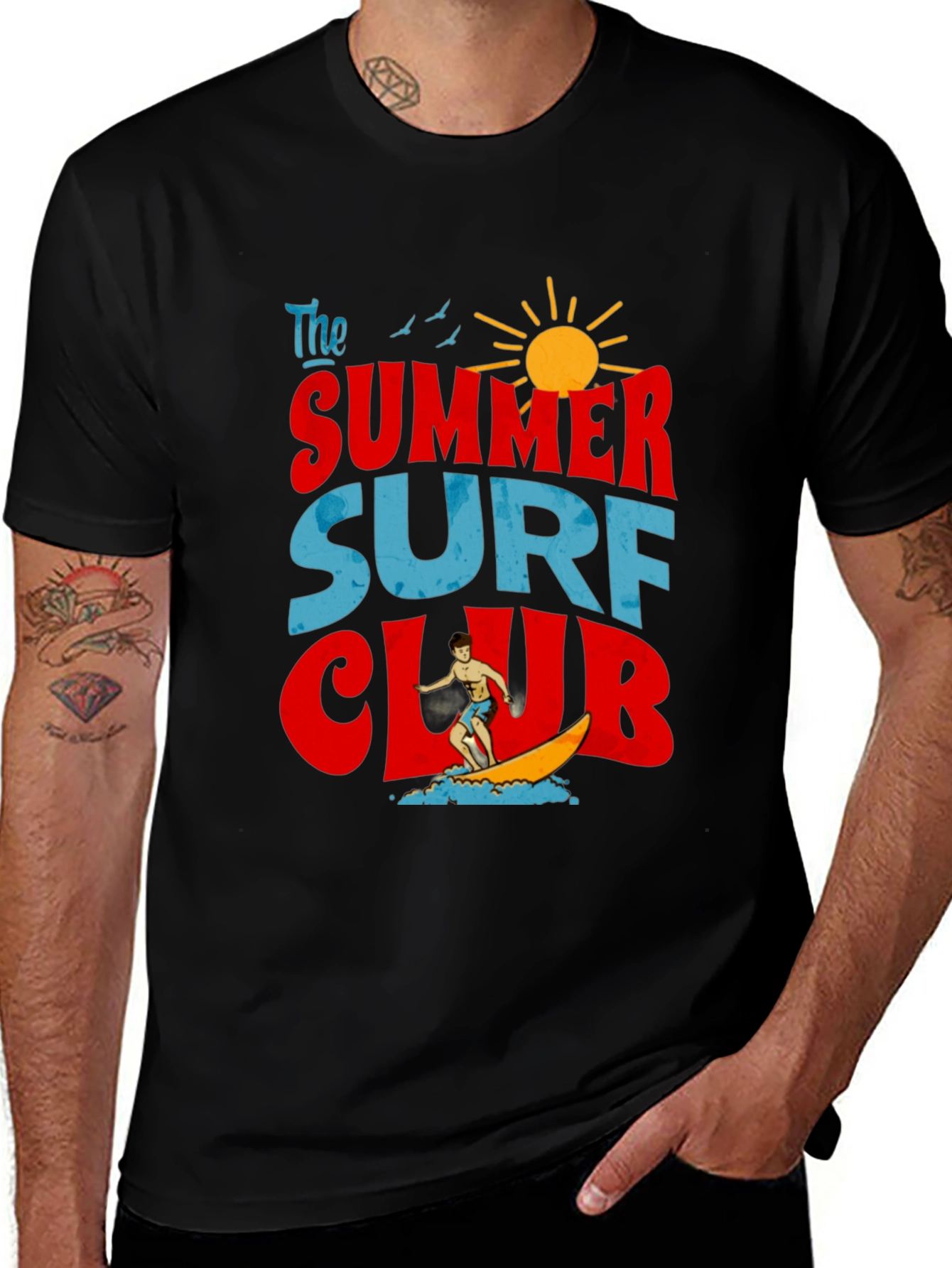 Summer Surf Club Graphic T-Shirt - Retro Beach Vibes