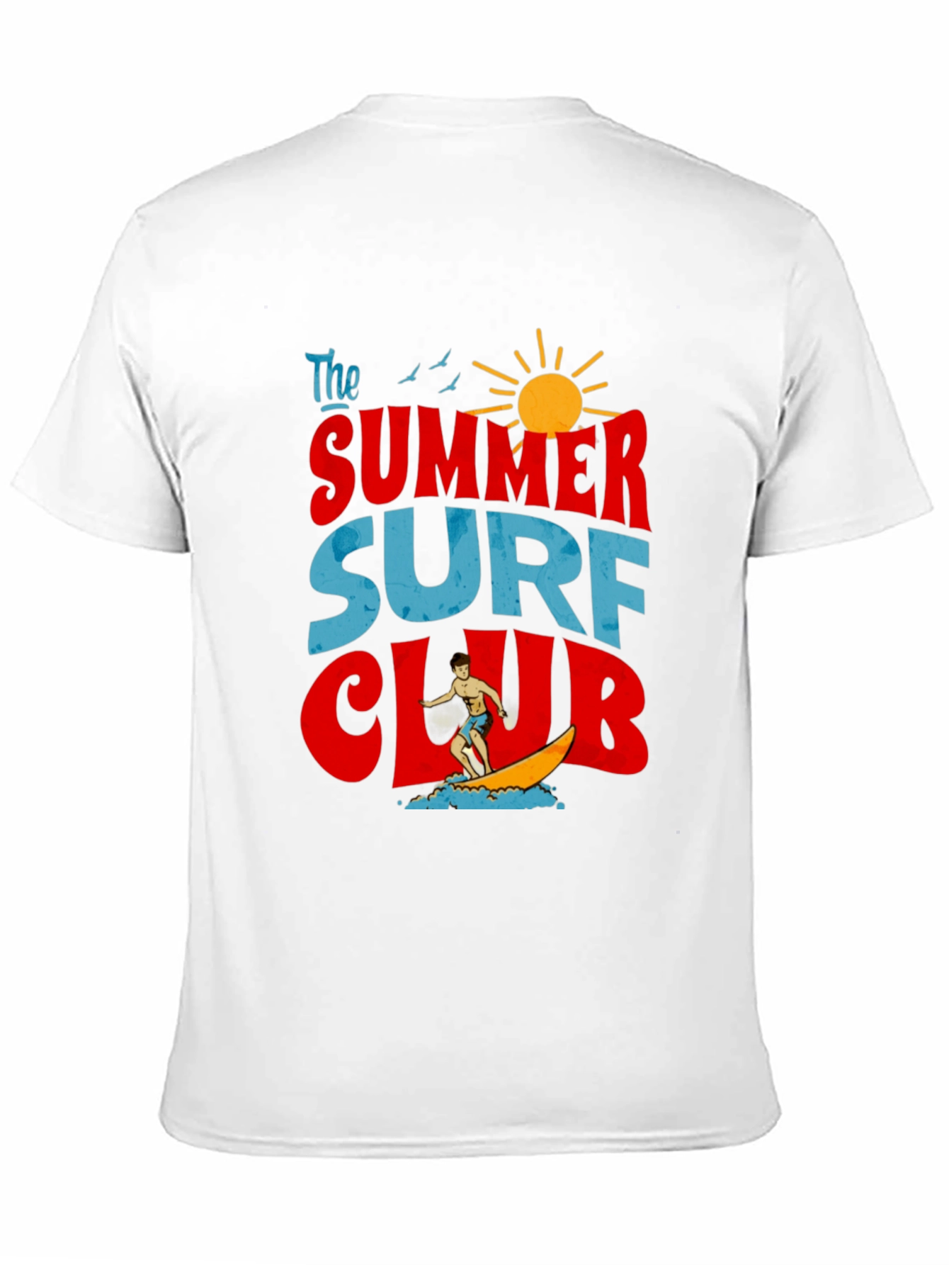 Summer Surf Club Graphic T-Shirt - Retro Beach Vibes