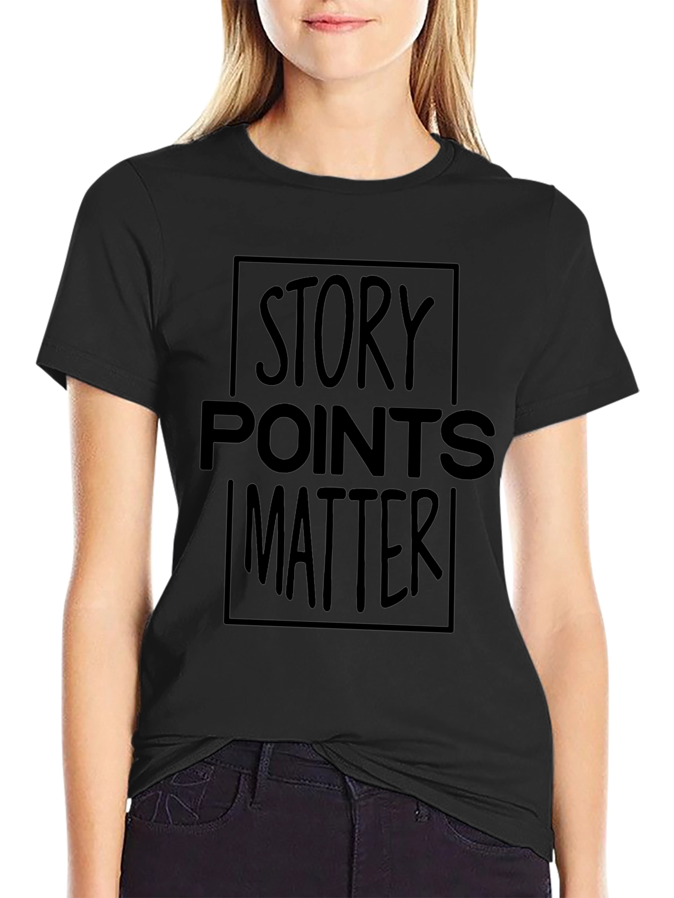 Story Points Matter Black T-Shirt