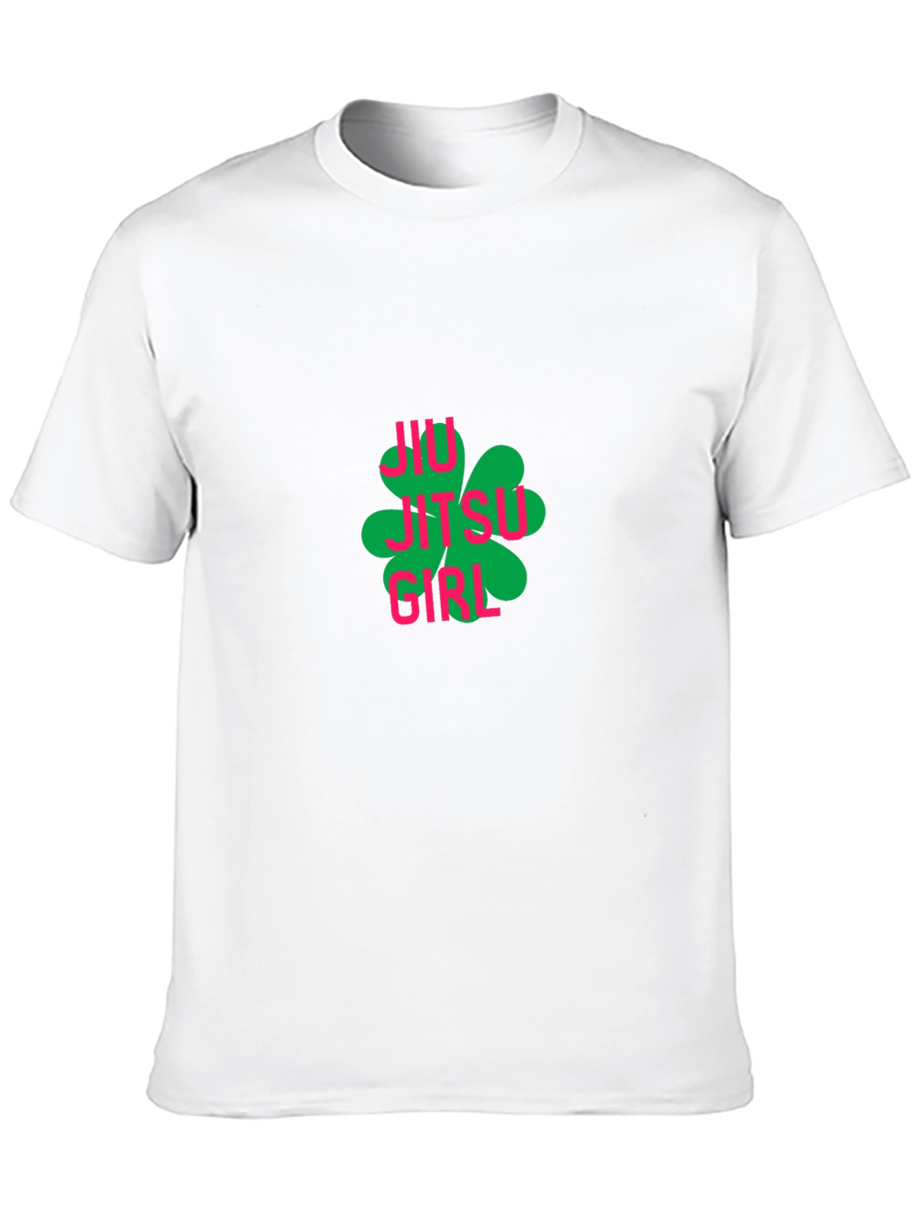 Jiu Jitsu Girl Clover Black T-Shirt