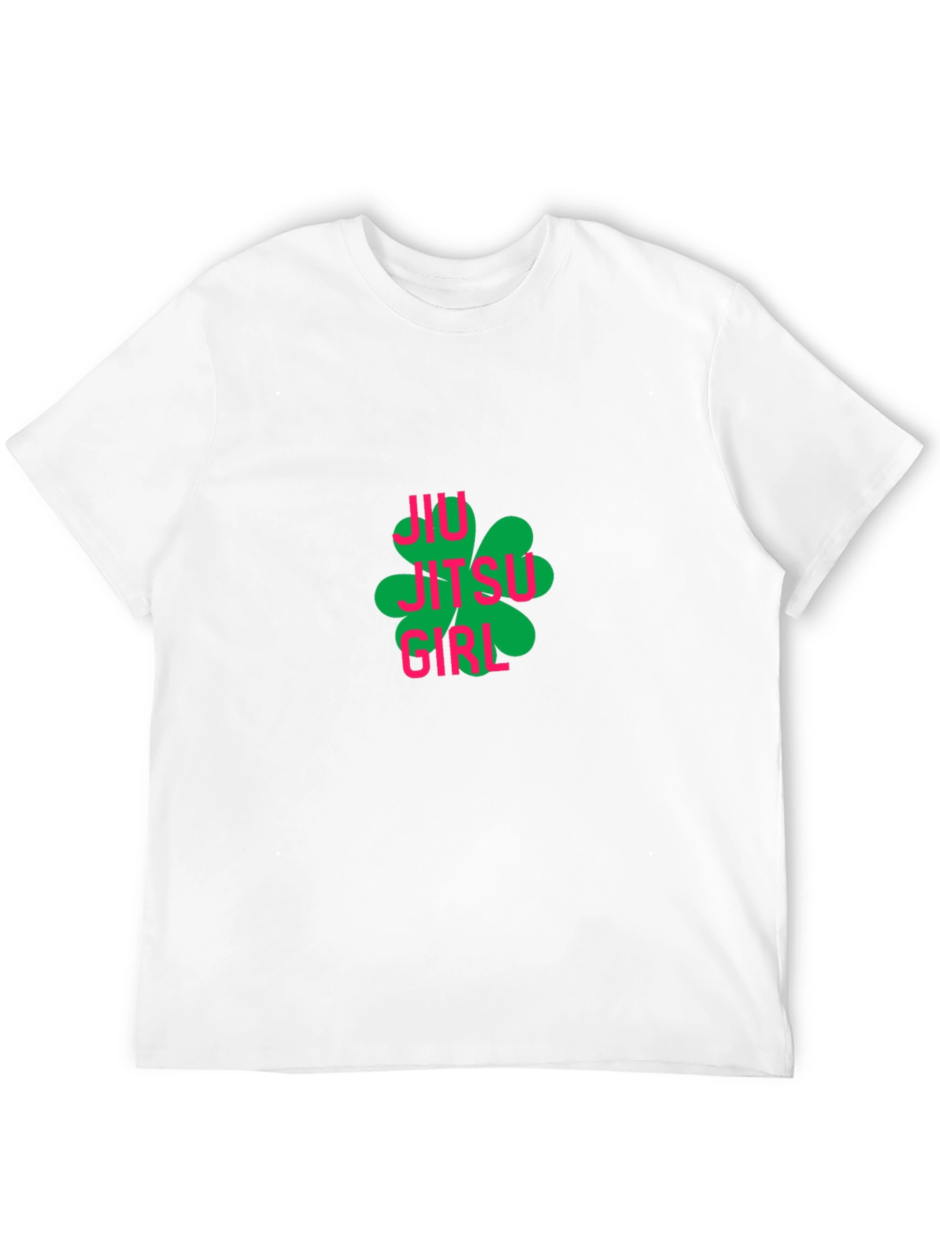 Jiu Jitsu Girl Clover Black T-Shirt