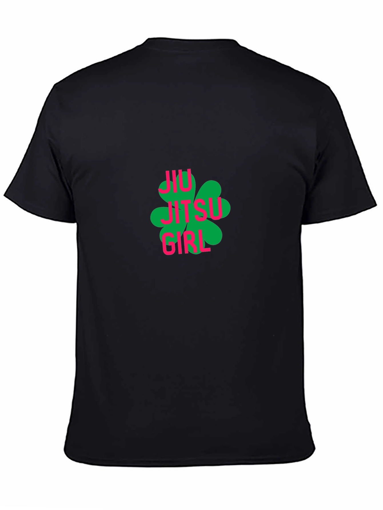 Jiu Jitsu Girl Clover Black T-Shirt