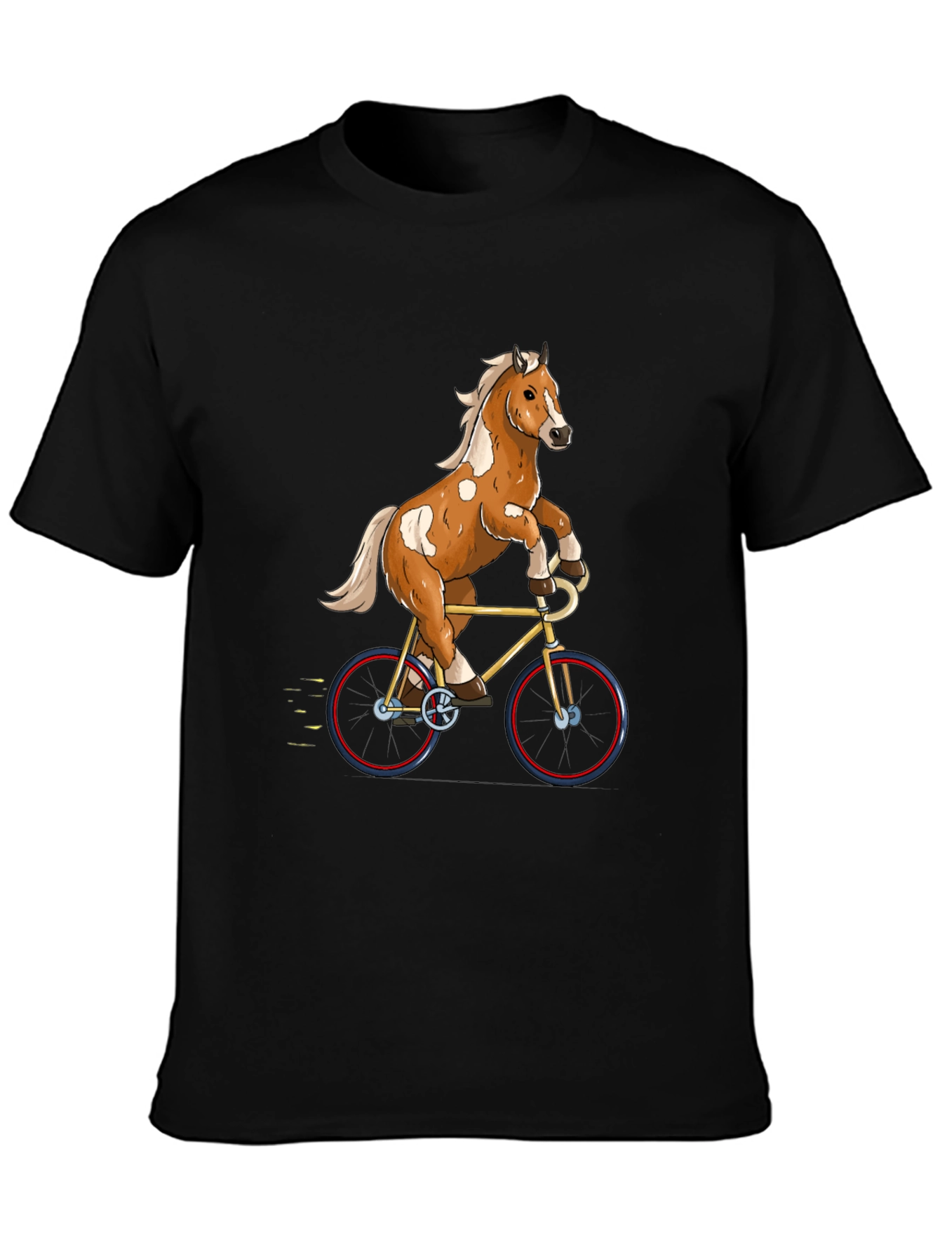 Horse Riding Bicycle Graphic Tee