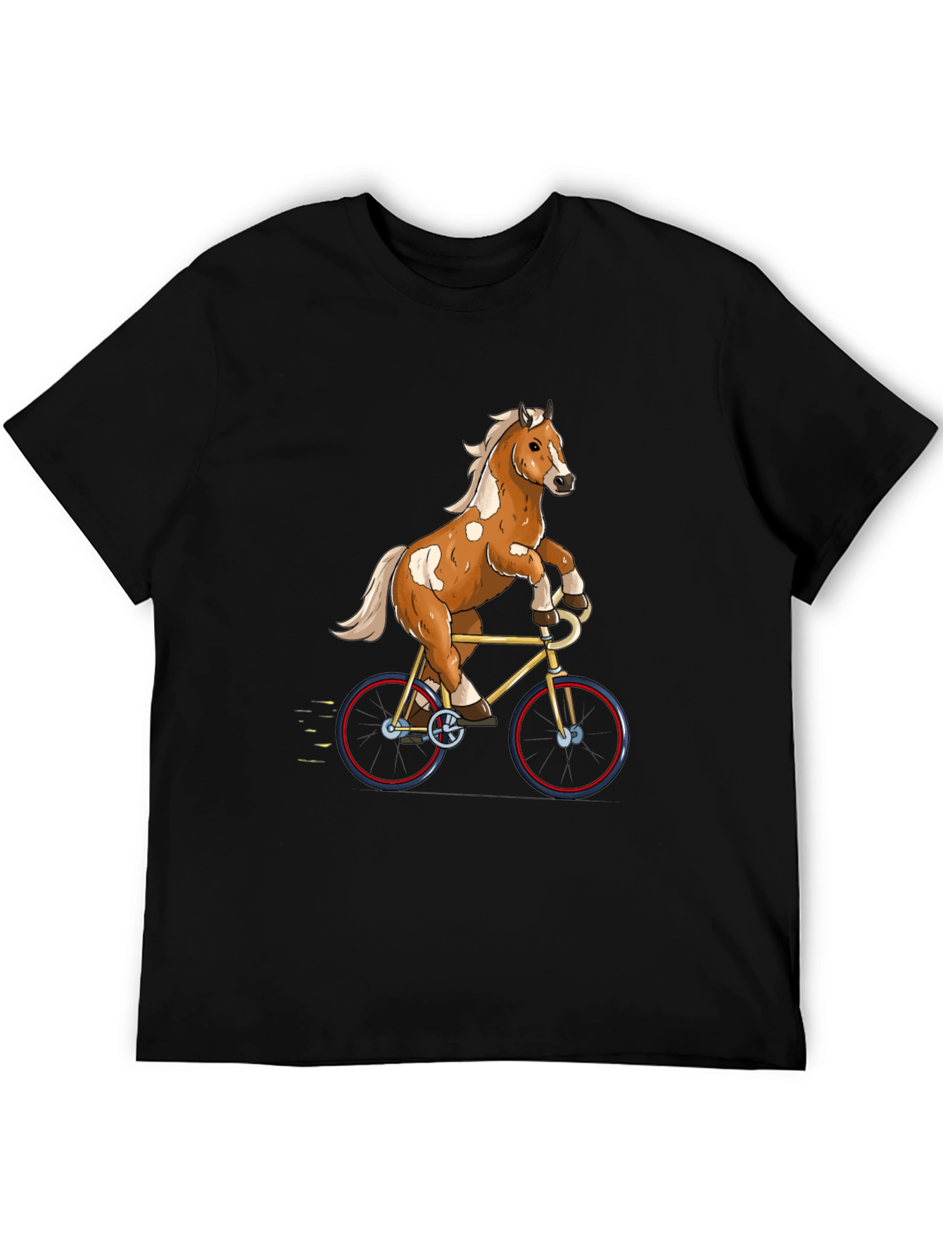 Horse Riding Bicycle Graphic Tee
