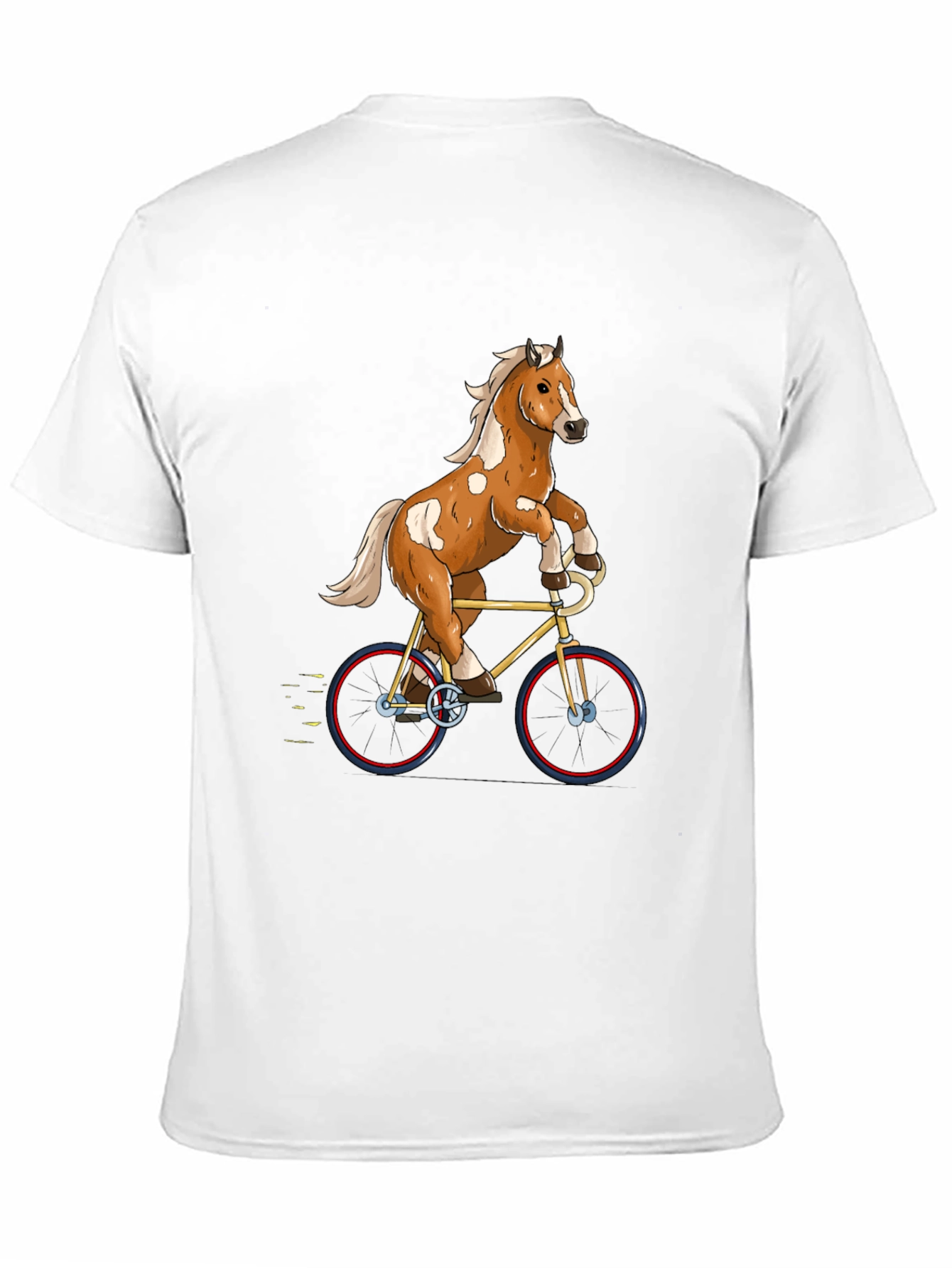 Horse Riding Bicycle Graphic Tee