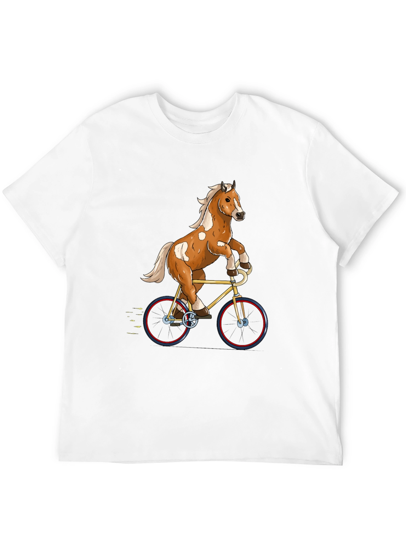 Horse Riding Bicycle Graphic Tee