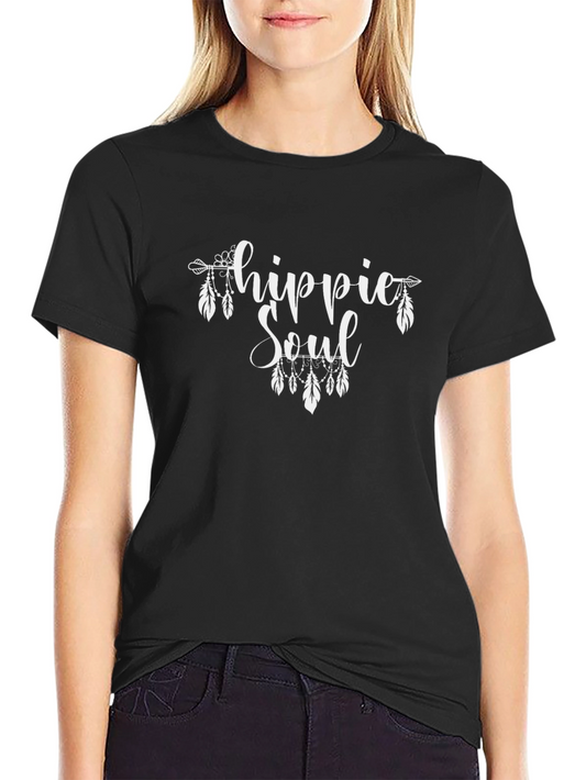 Hippie Soul Graphic T-Shirt - Black Tee