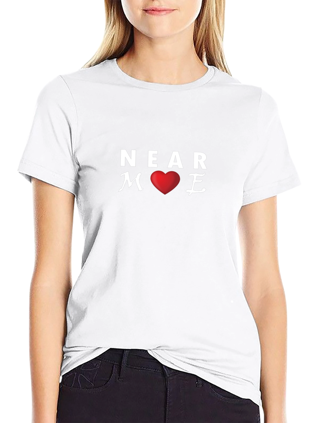 Near Heart Me Black T-Shirt