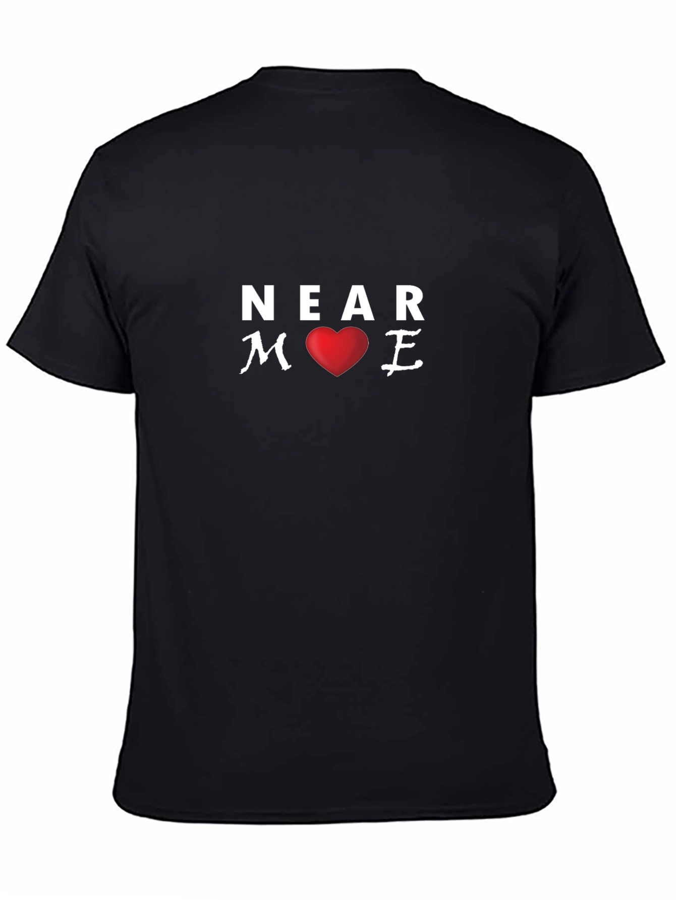 Near Heart Me Black T-Shirt
