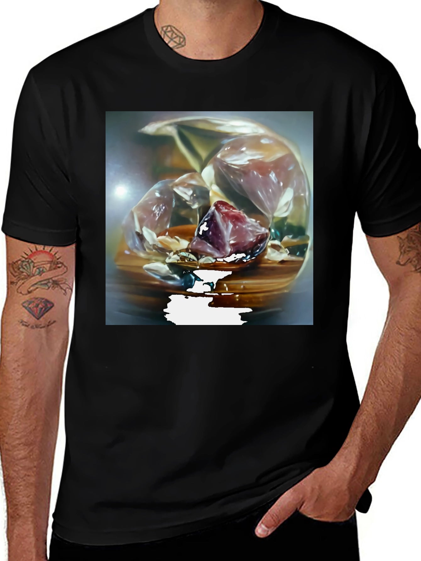Abstract Food Art T-Shirt