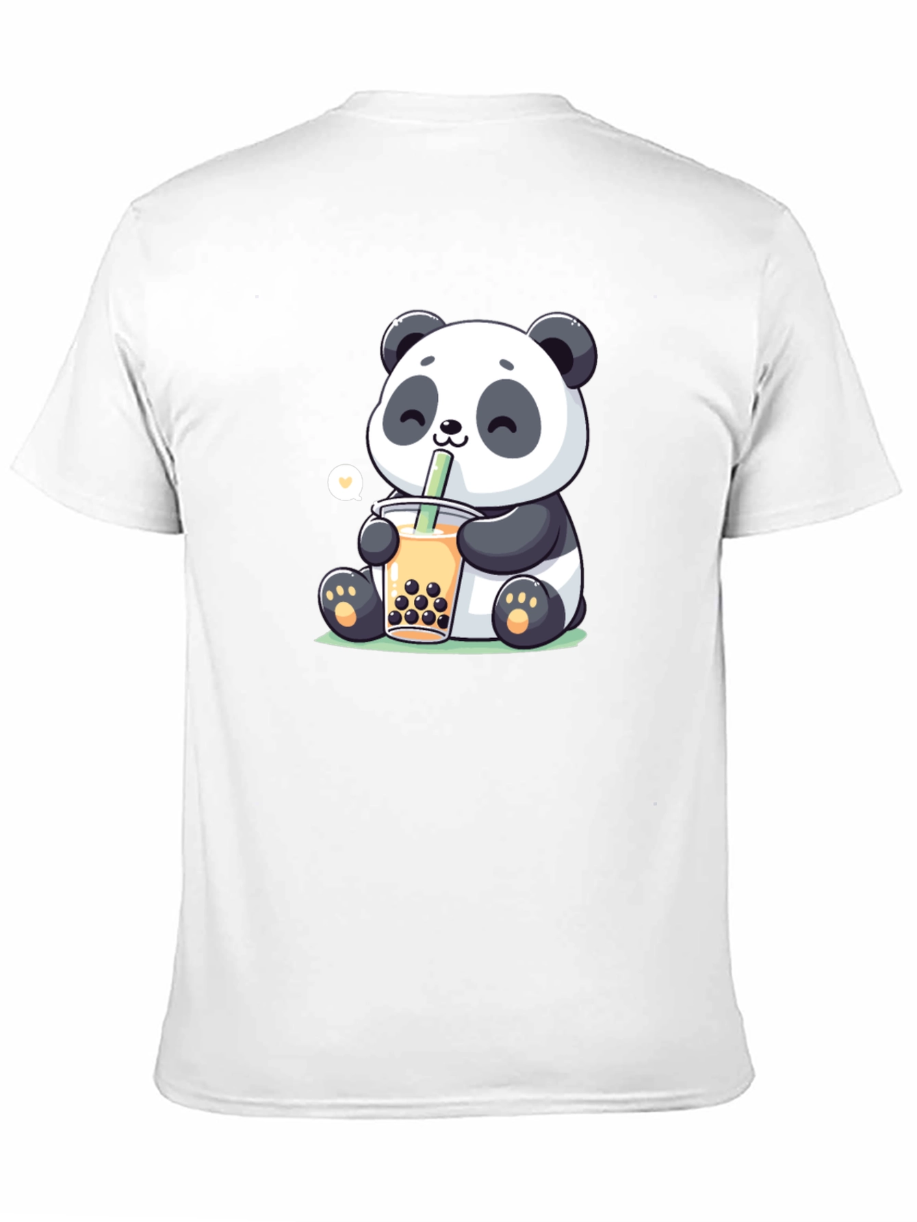 Cute Panda Boba Tea Graphic T-Shirt