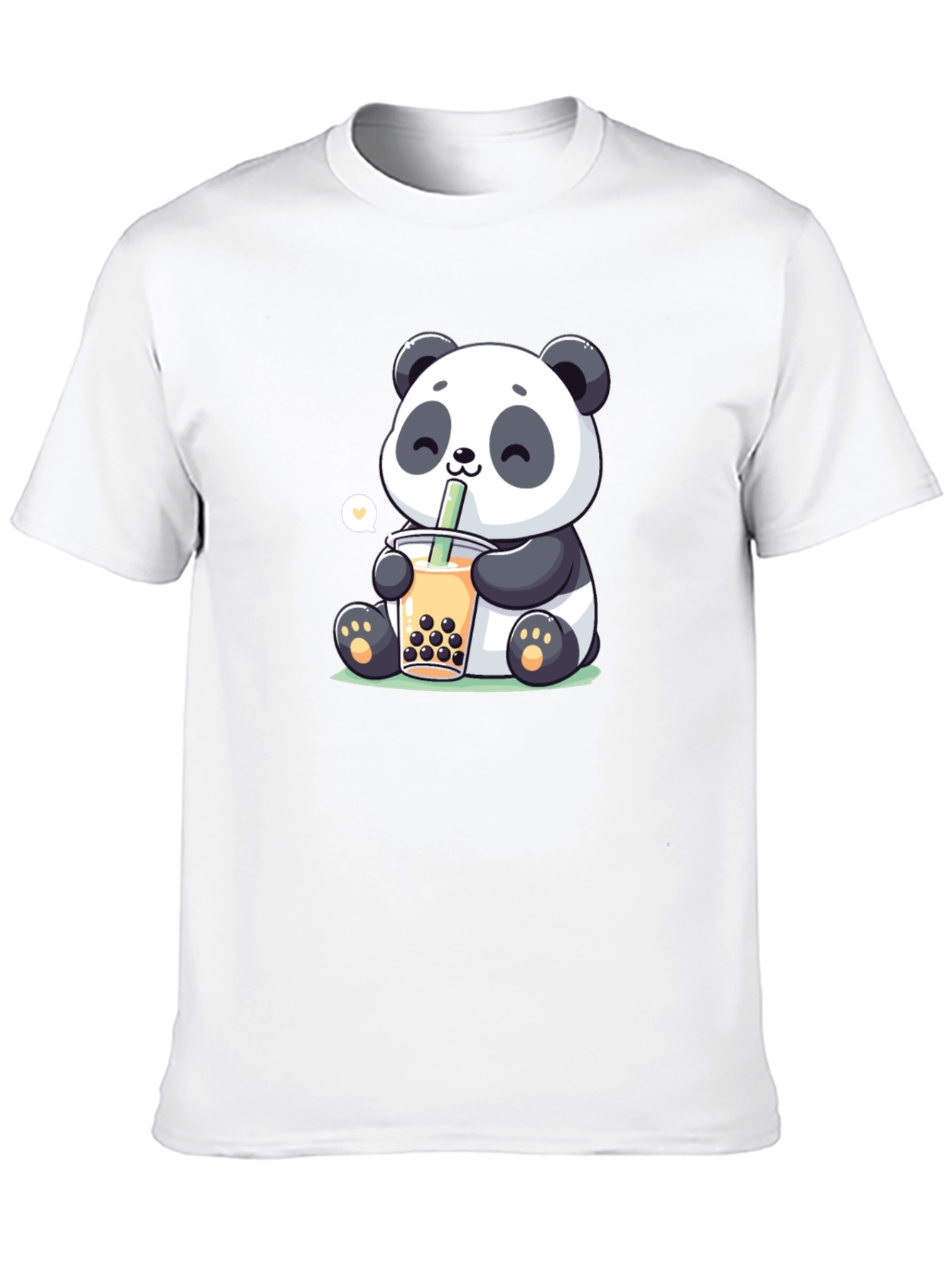 Cute Panda Boba Tea Graphic T-Shirt