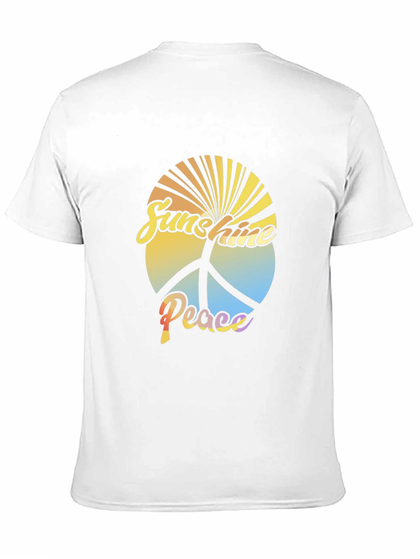 Sunshine Peace Graphic Tee - Retro Style
