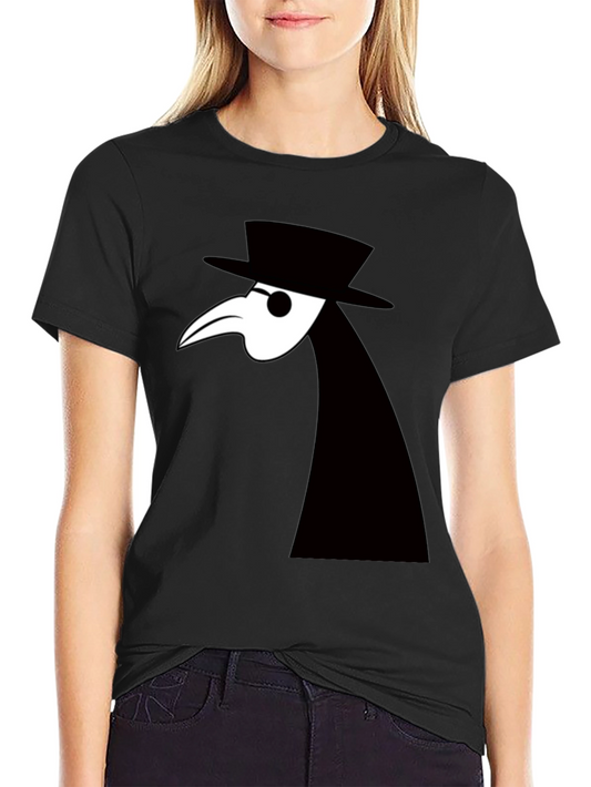 Plague Doctor Graphic Tee - Unique Black T-Shirt
