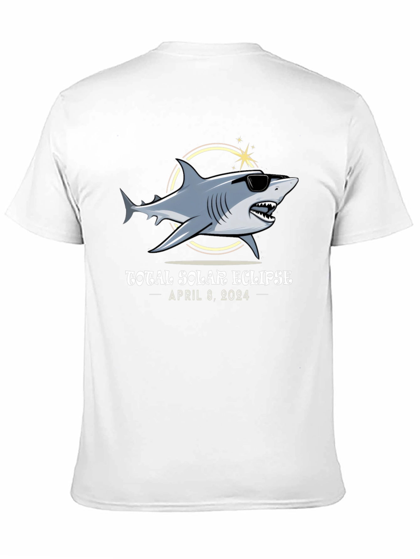 Total Solar Eclipse 2024 Shark T-Shirt
