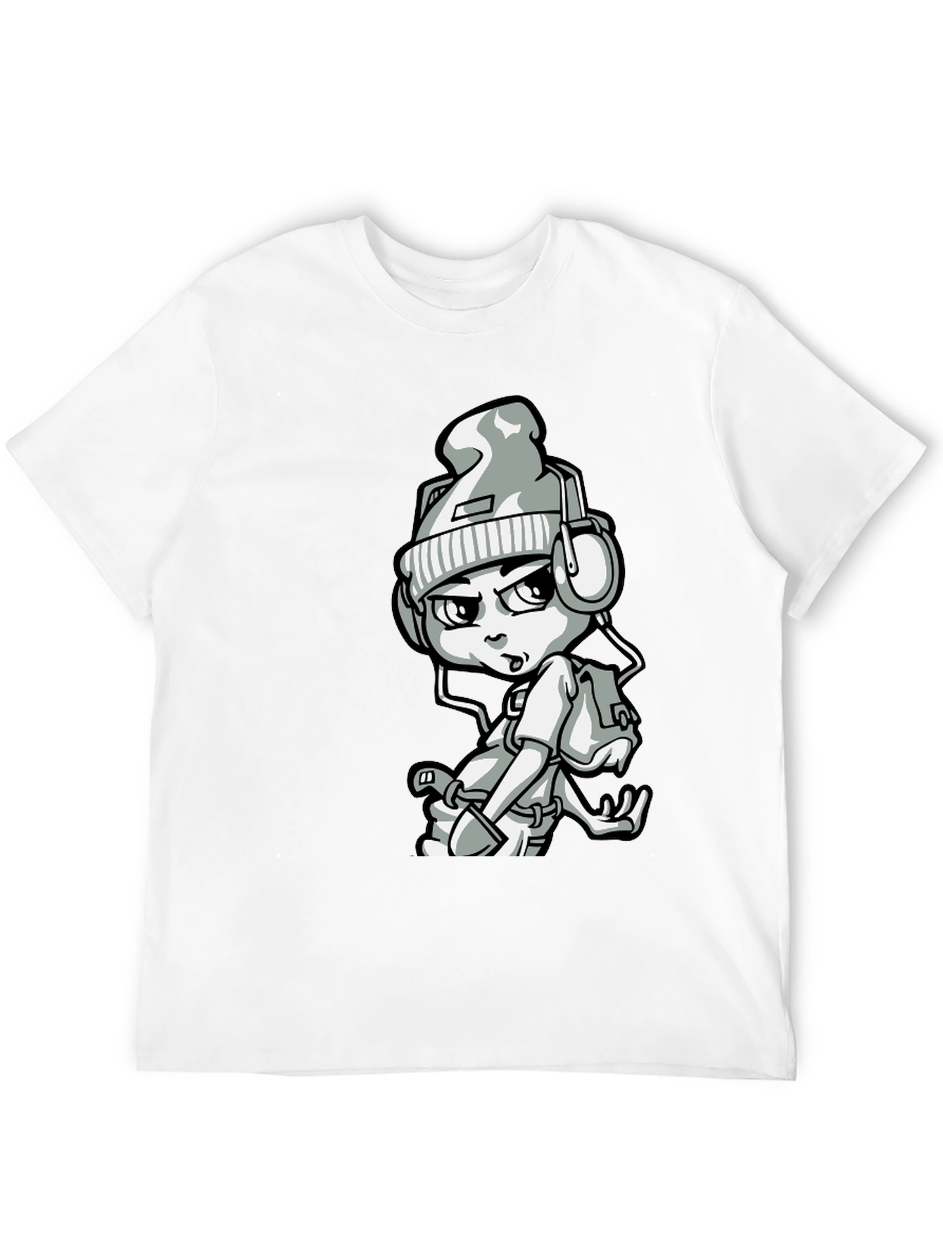 Urban Cartoon Graphic Print Tee