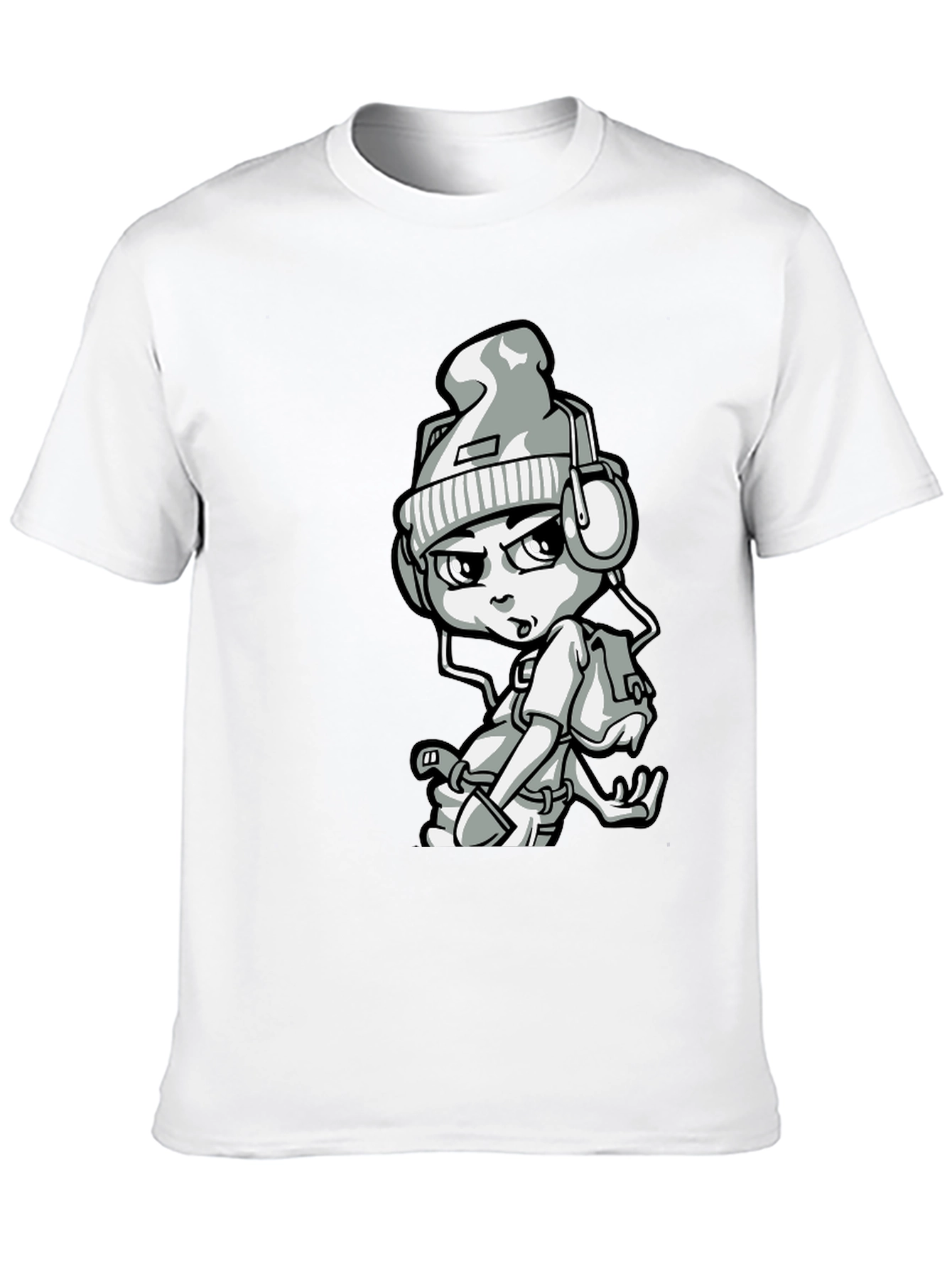 Urban Cartoon Graphic Print Tee