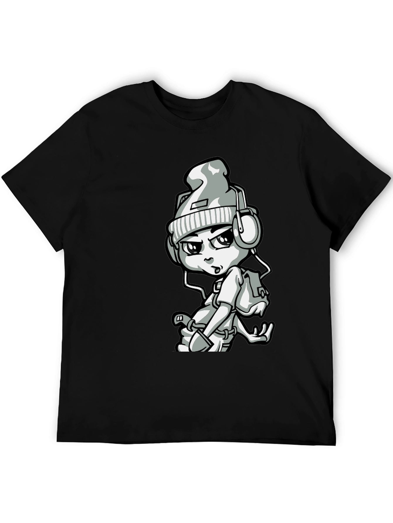 Urban Cartoon Graphic Print Tee