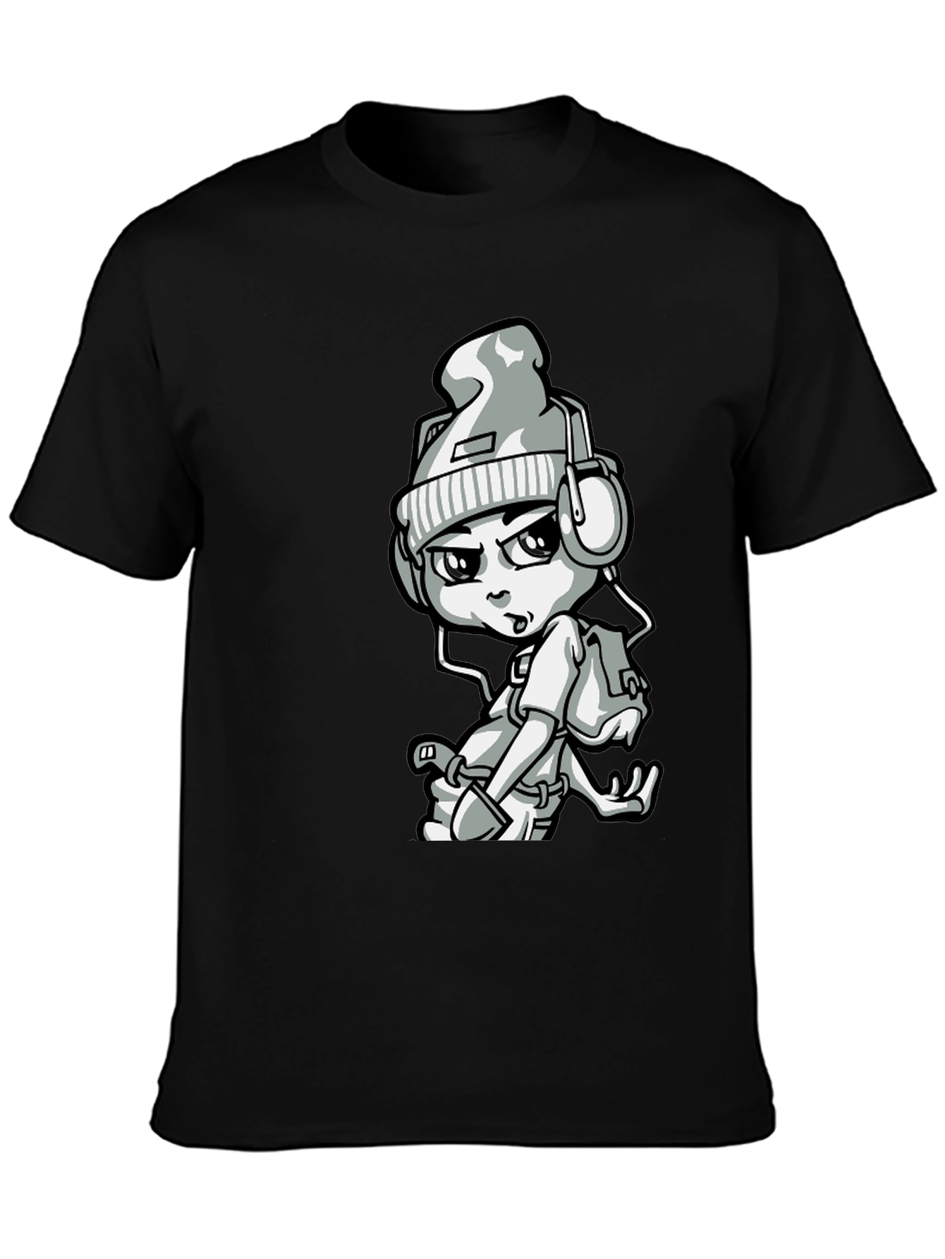Urban Cartoon Graphic Print Tee