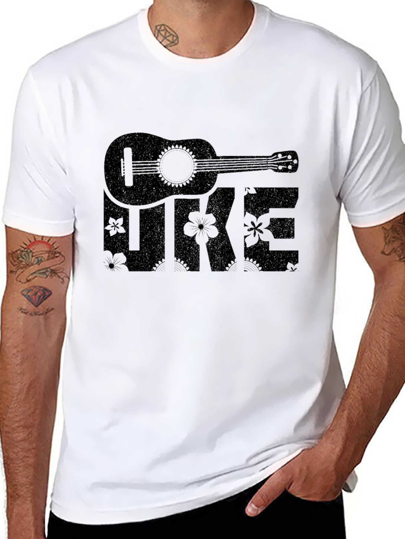 Uke Graphic T-Shirt - Ukulele Design Tee
