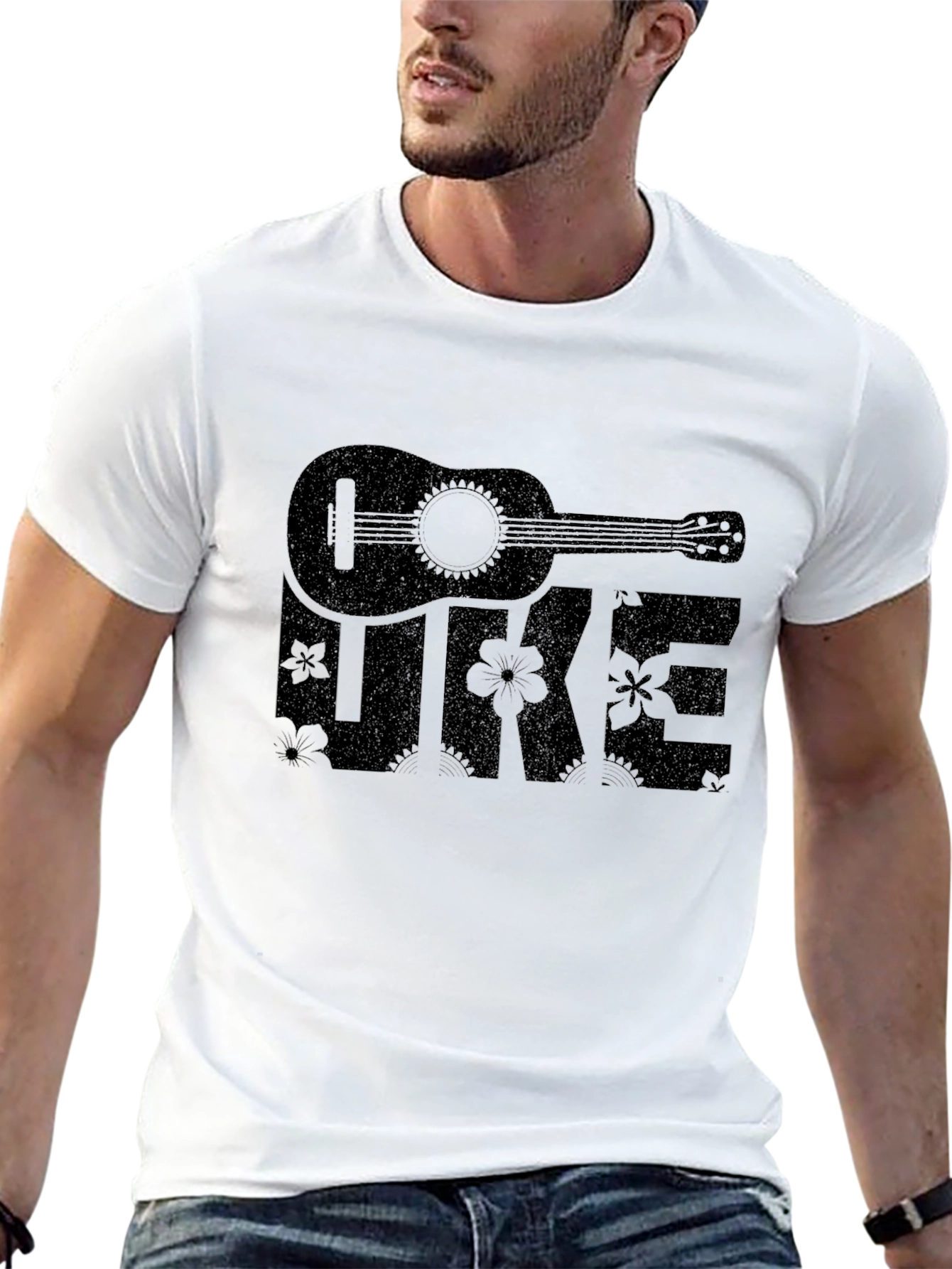 Uke Graphic T-Shirt - Ukulele Design Tee