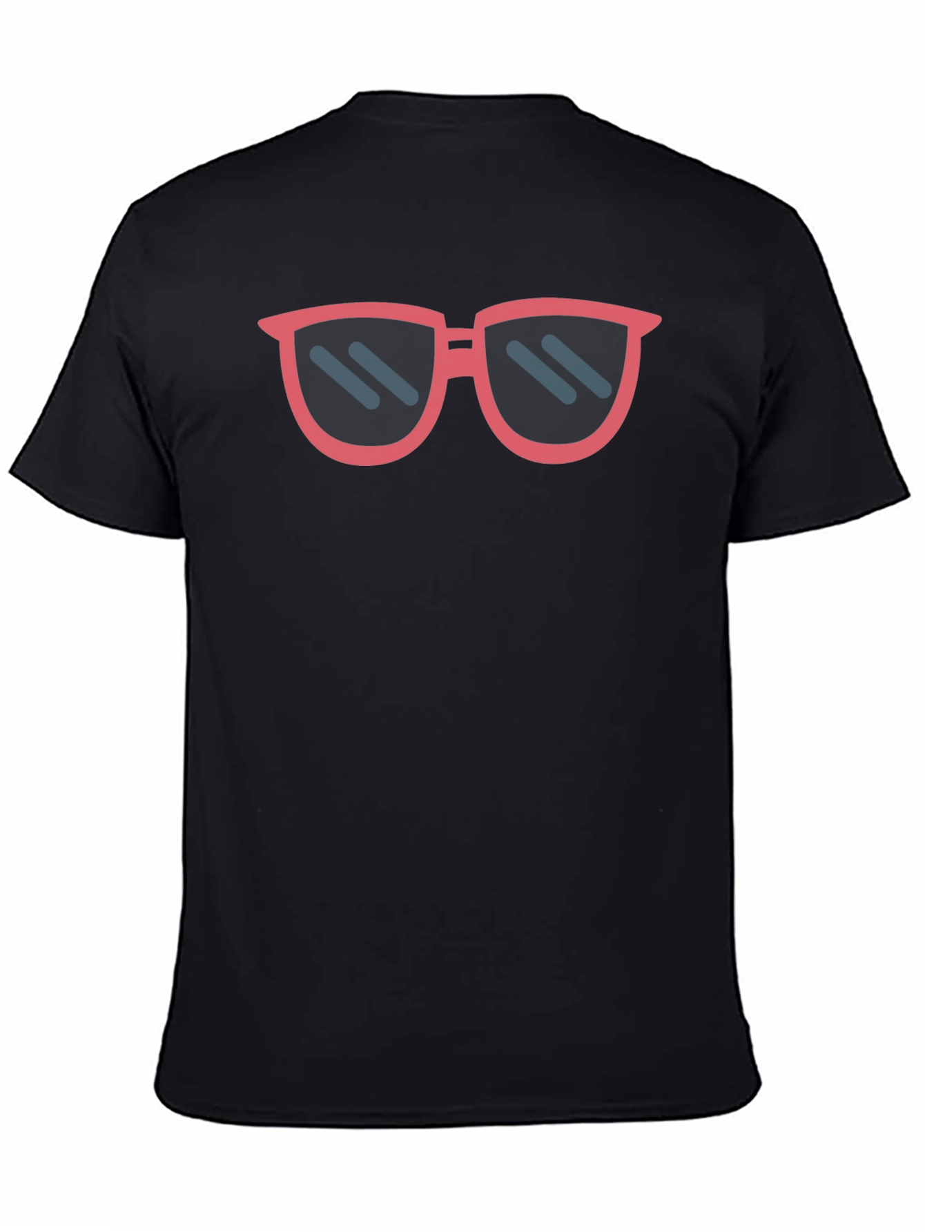 Cool Sunglasses Graphic Tee - Black Cotton Blend