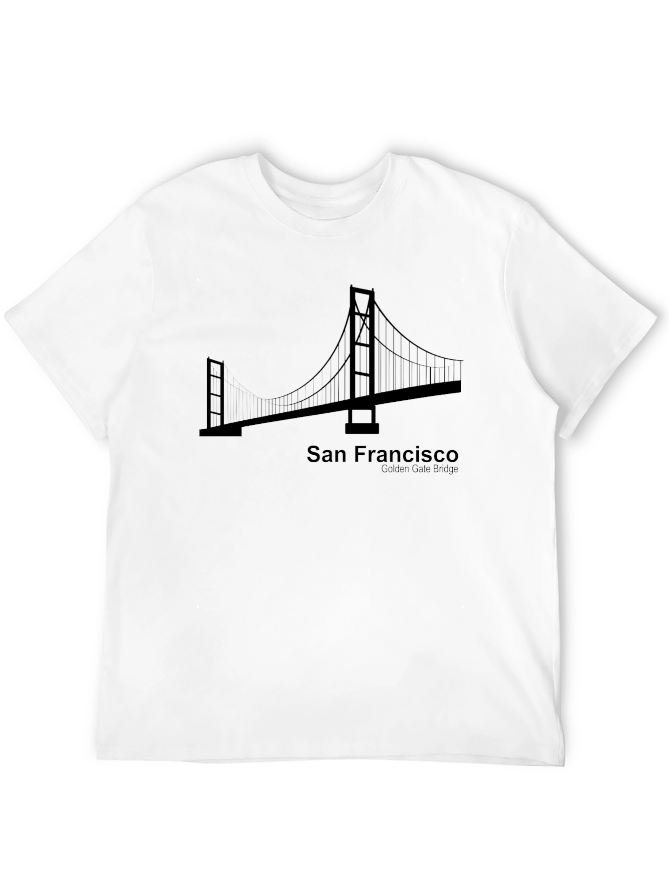 San Francisco Golden Gate Bridge Black T-Shirt