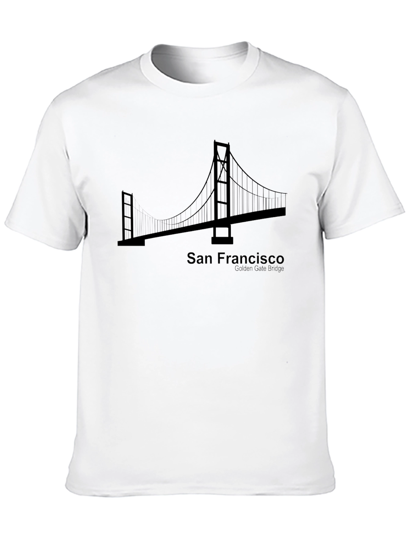 San Francisco Golden Gate Bridge Black T-Shirt