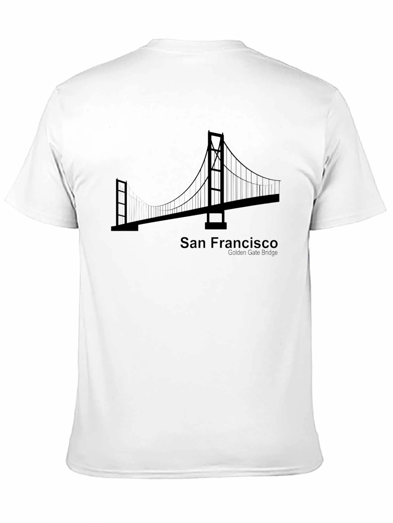 San Francisco Golden Gate Bridge Black T-Shirt