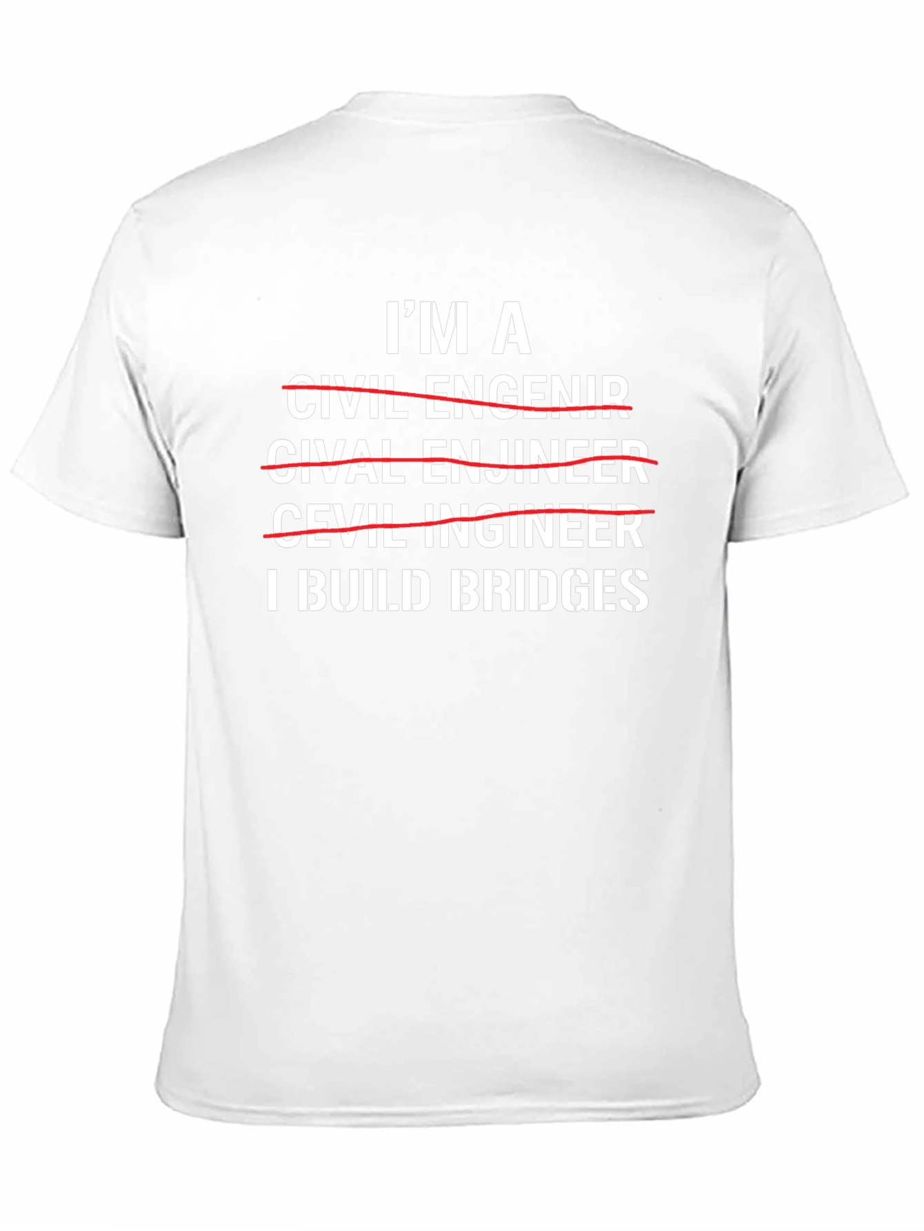 I Build Bridges Civil Engineer Graphic T-Shirt