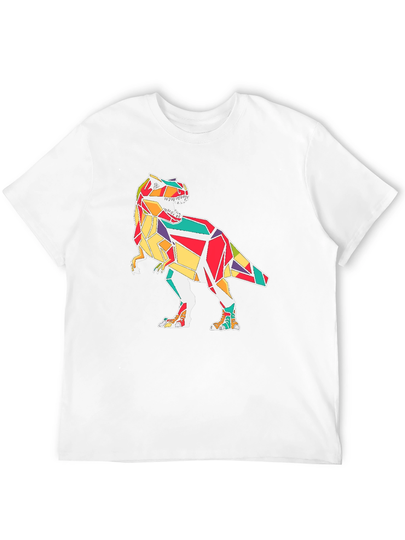 Geometric Dinosaur Graphic Tee