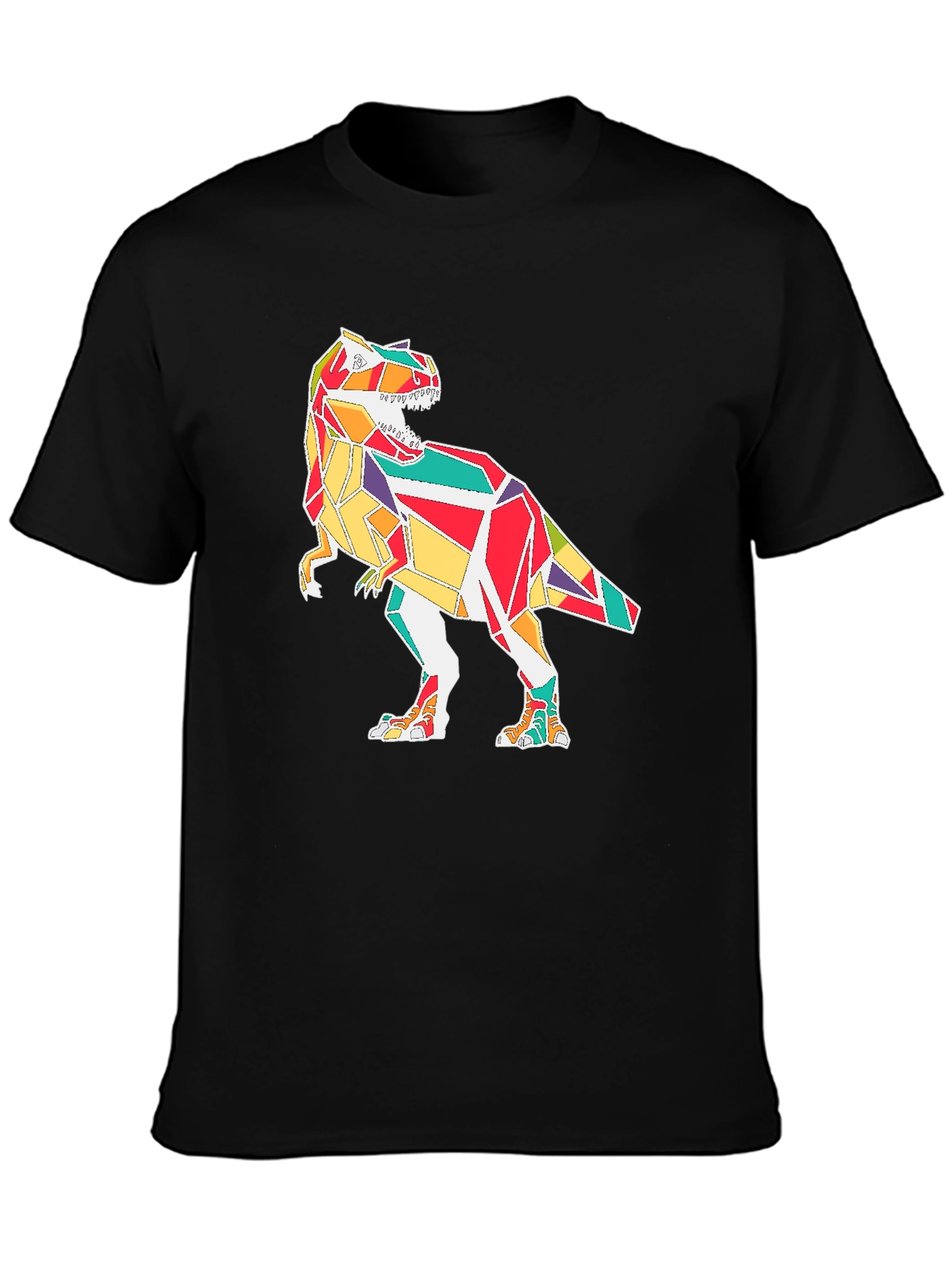 Geometric Dinosaur Graphic Tee