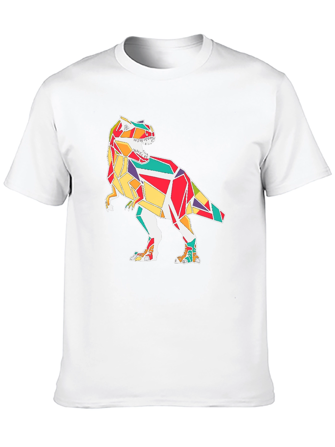 Geometric Dinosaur Graphic Tee