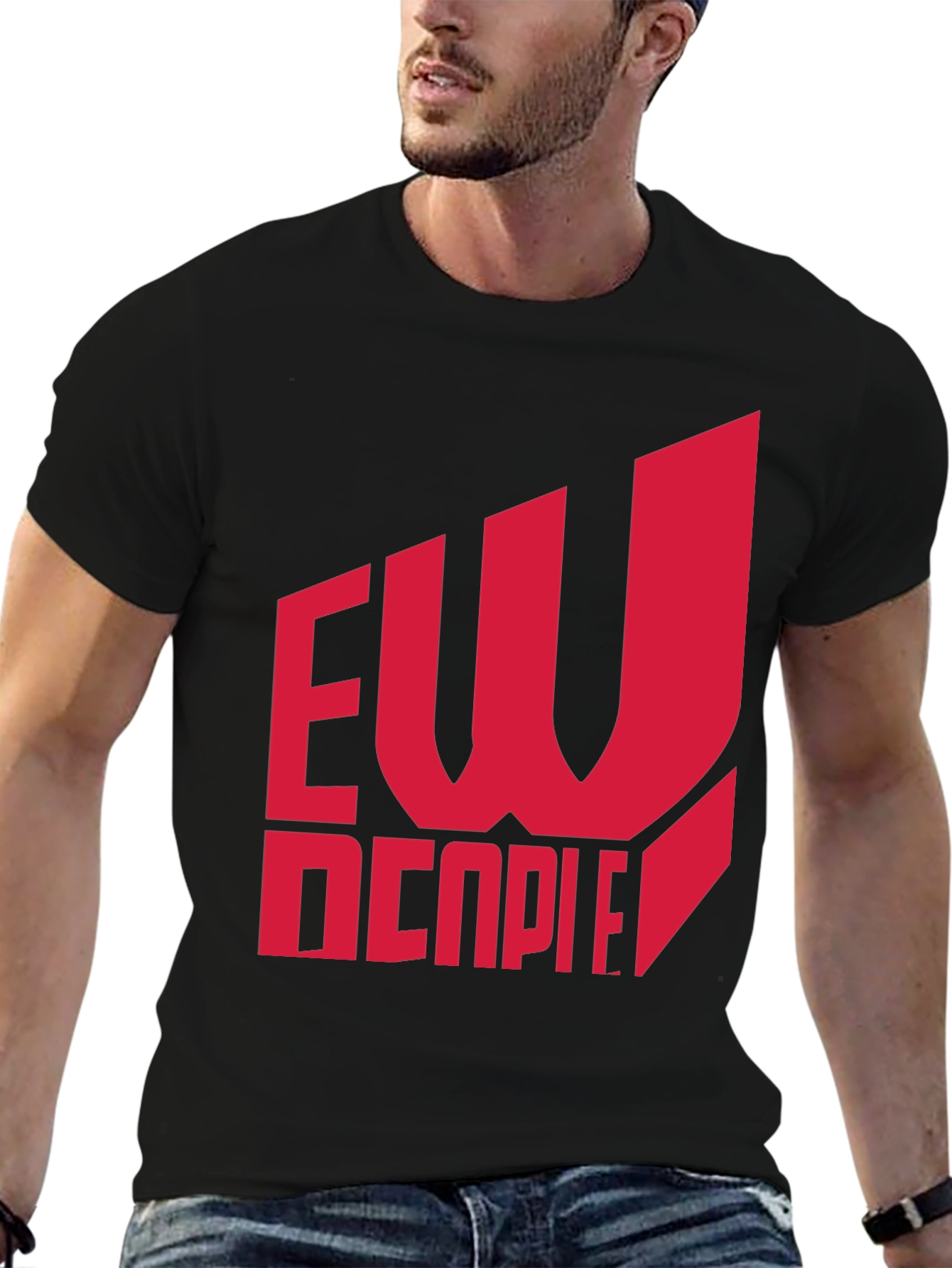 EW Decpie Black Graphic T-Shirt