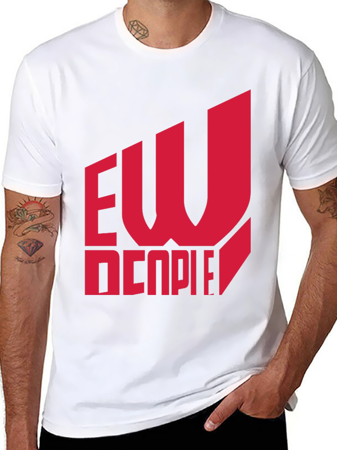 EW Decpie Black Graphic T-Shirt