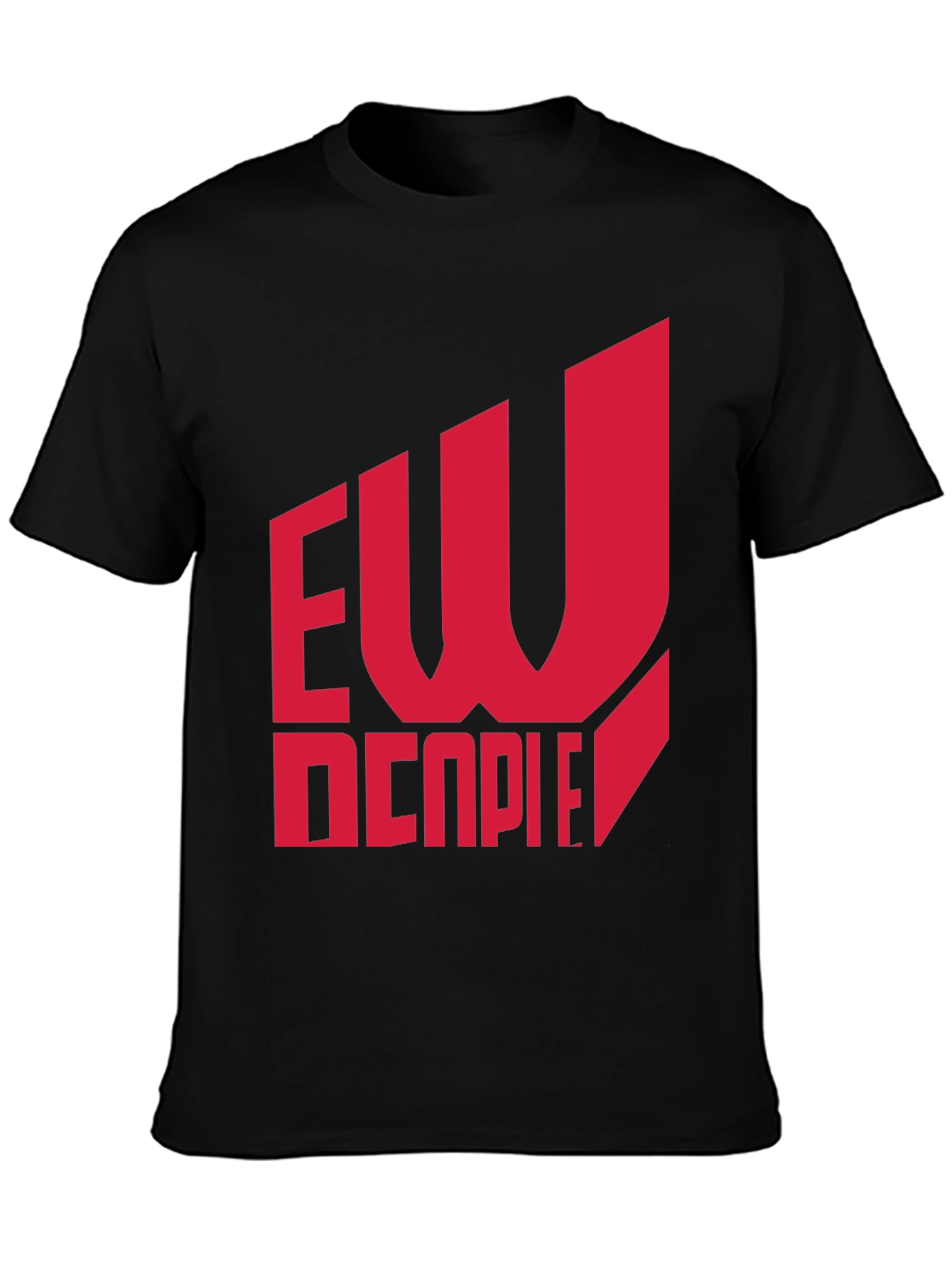 EW Decpie Black Graphic T-Shirt