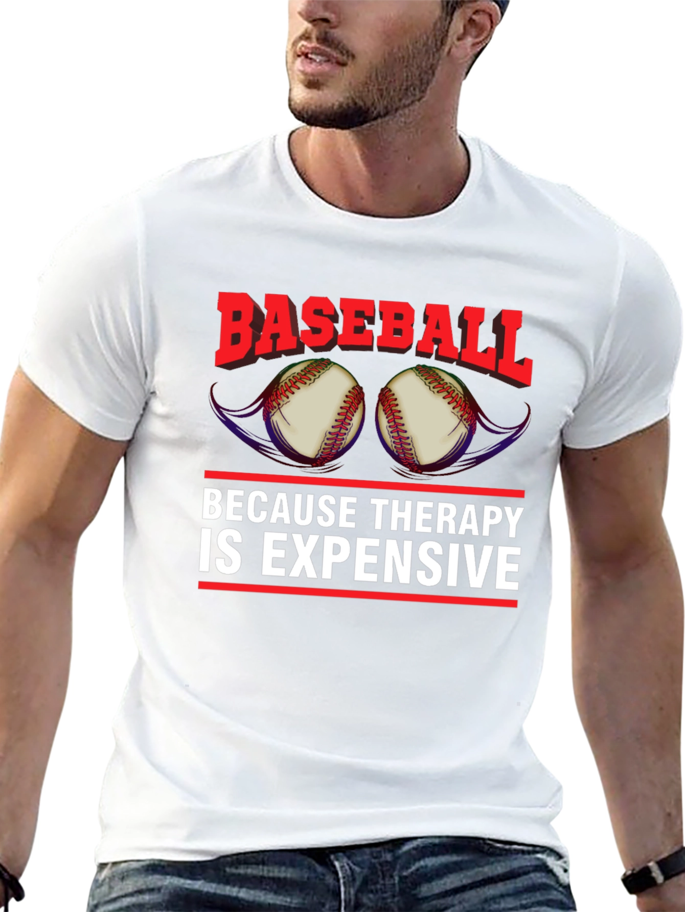 Baseball Therapy Graphic Tee