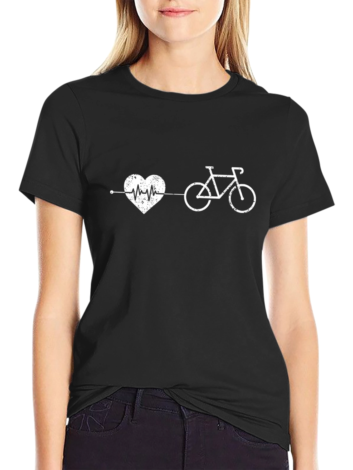 Heartbeat Bicycle Graphic Tee