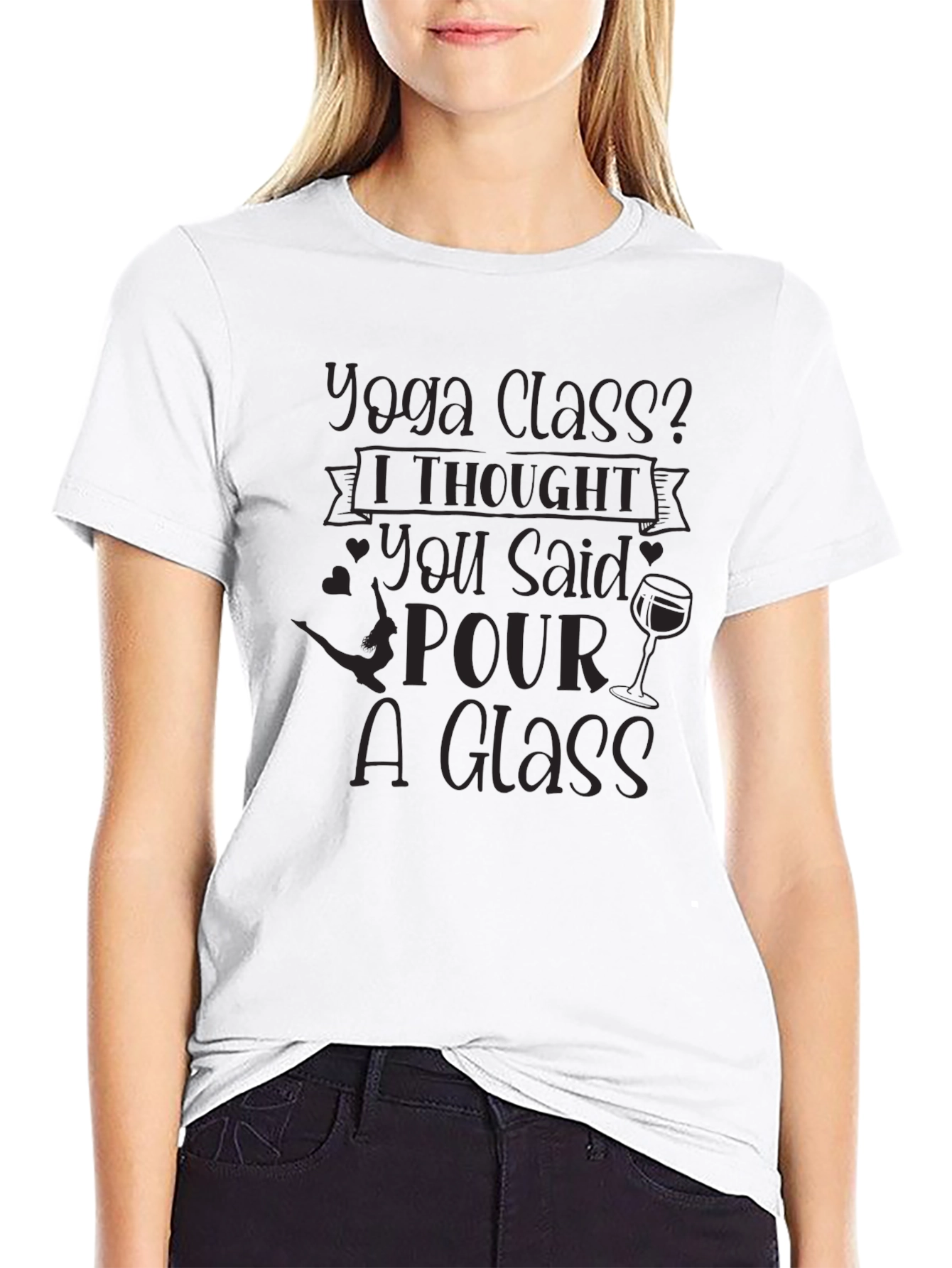 Yoga Class? Funny Wine Lovers T-Shirt