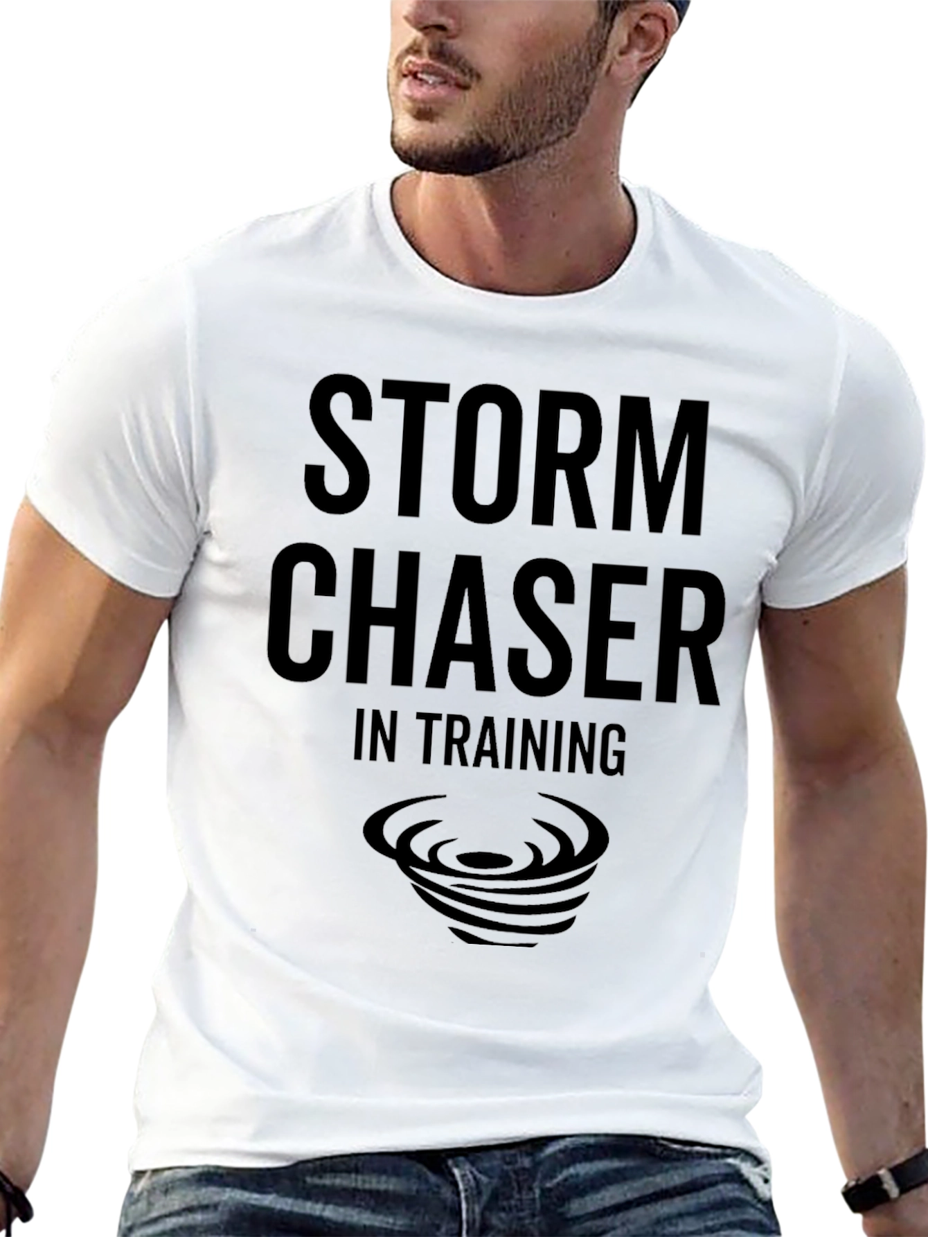 Storm Chaser in Training Black T-Shirt