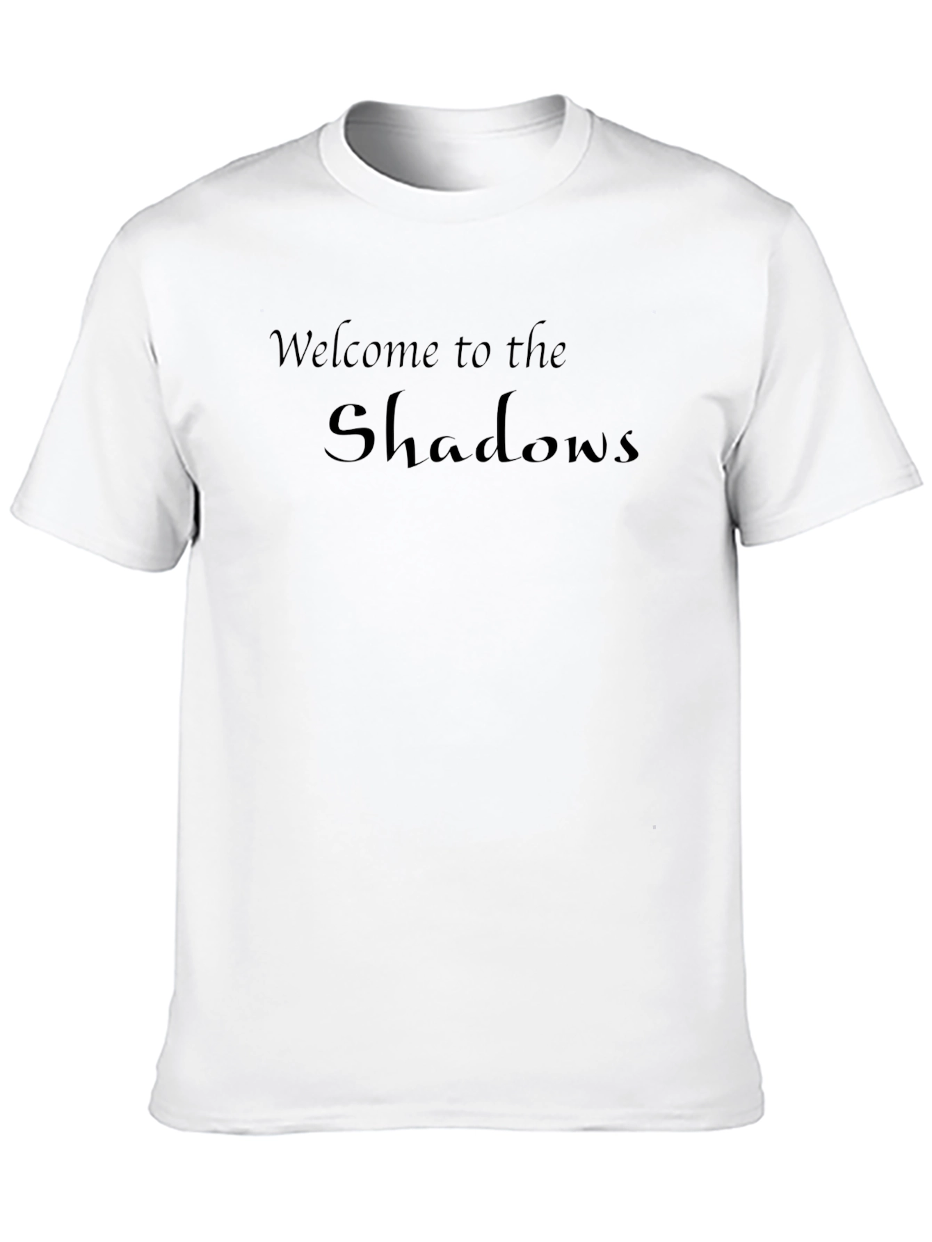 Welcome to the Shadows Black Graphic Tee