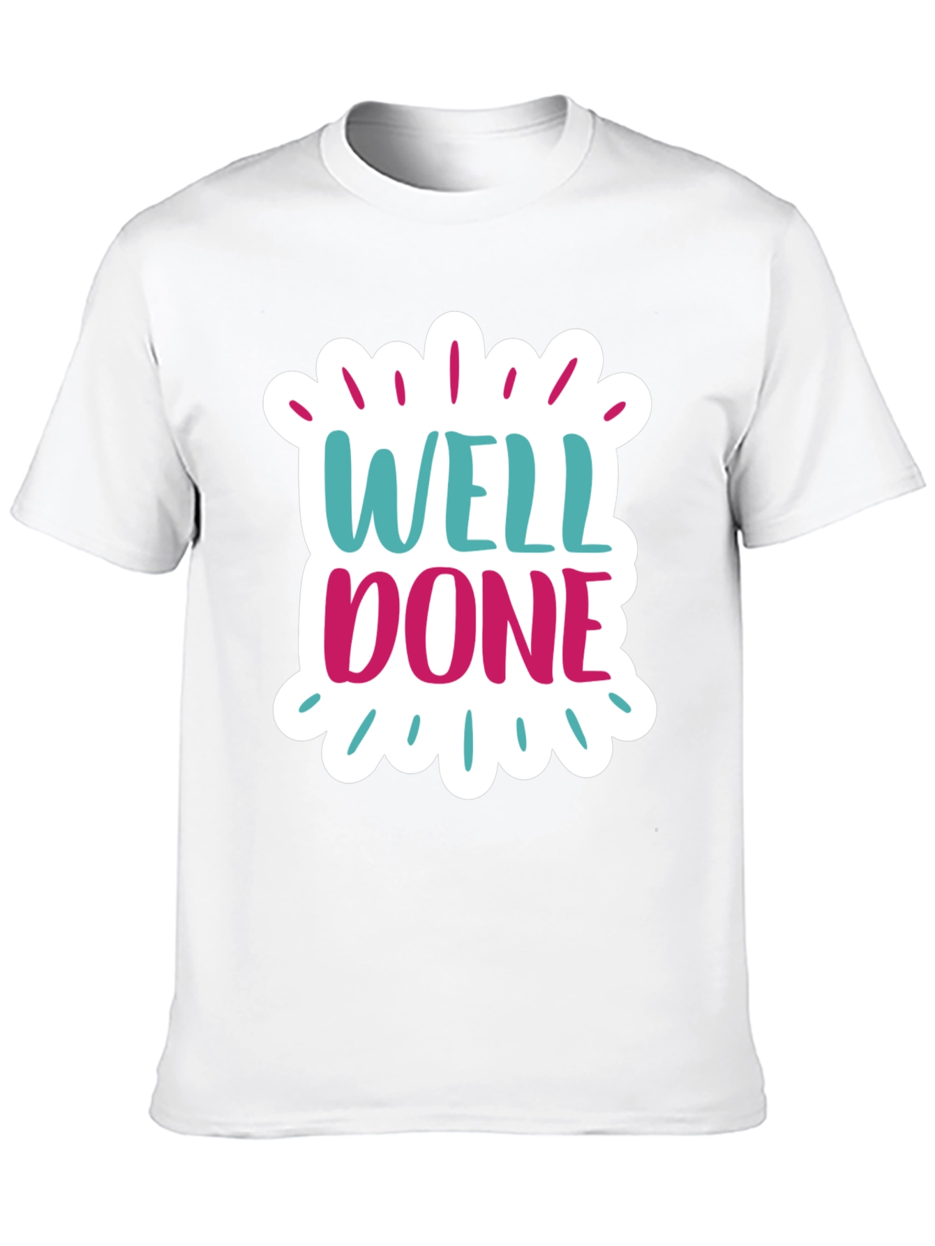 Well Done Graphic Black Cotton T-Shirt