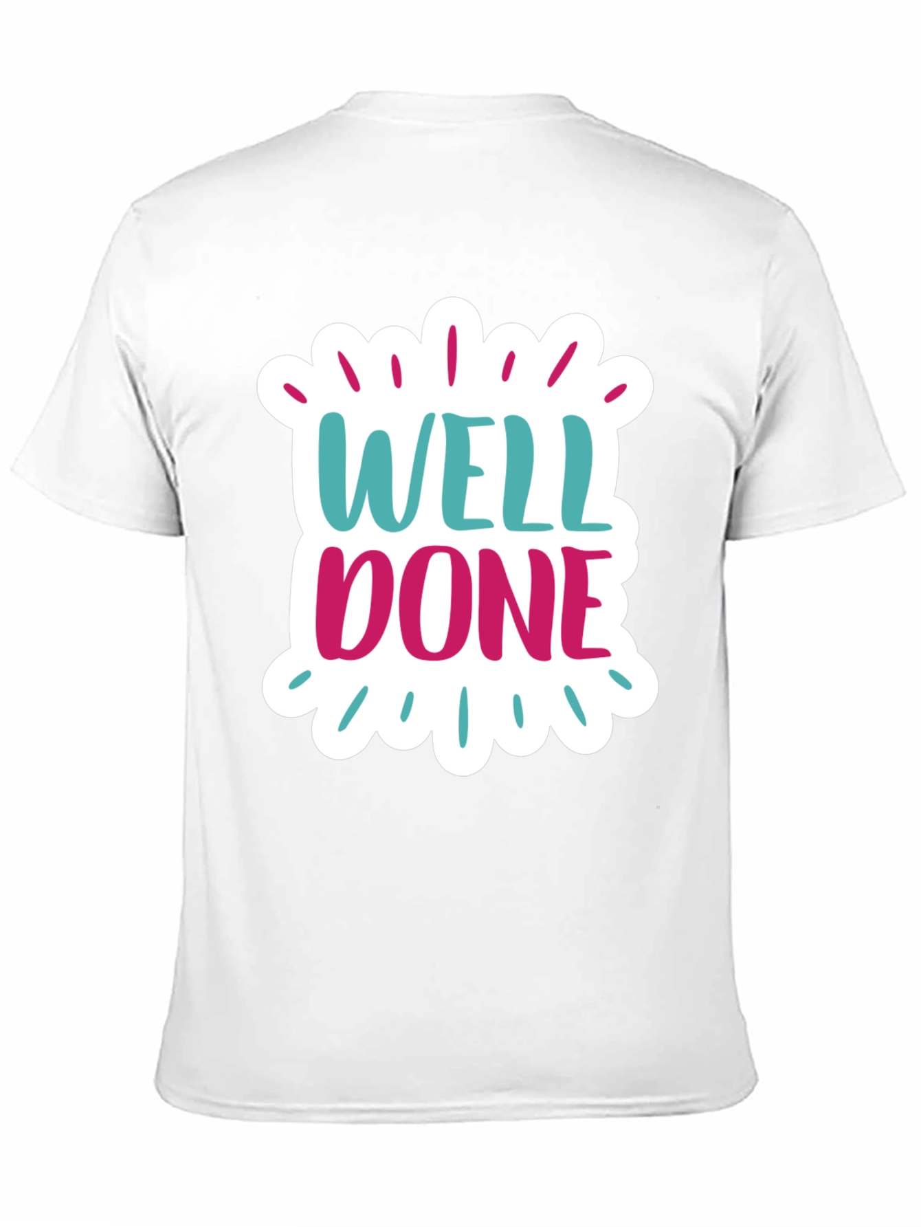 Well Done Graphic Black Cotton T-Shirt